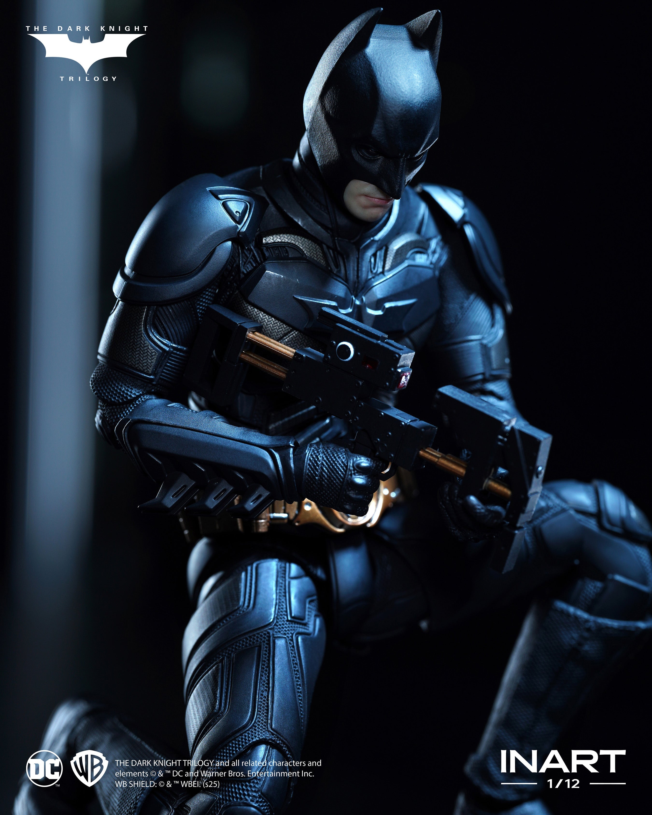 INART The Dark Knight Rises Batman 1/12 Deluxe Edition Action Figure JAPAN