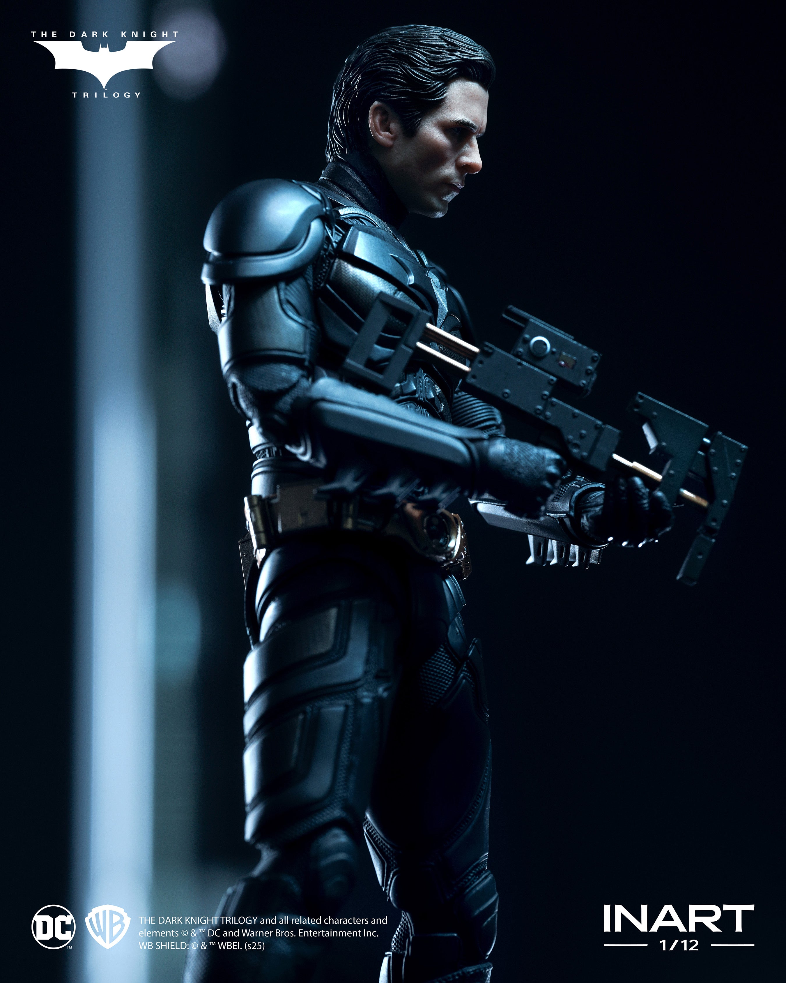 INART The Dark Knight Rises Batman 1/12 Deluxe Edition Action Figure JAPAN