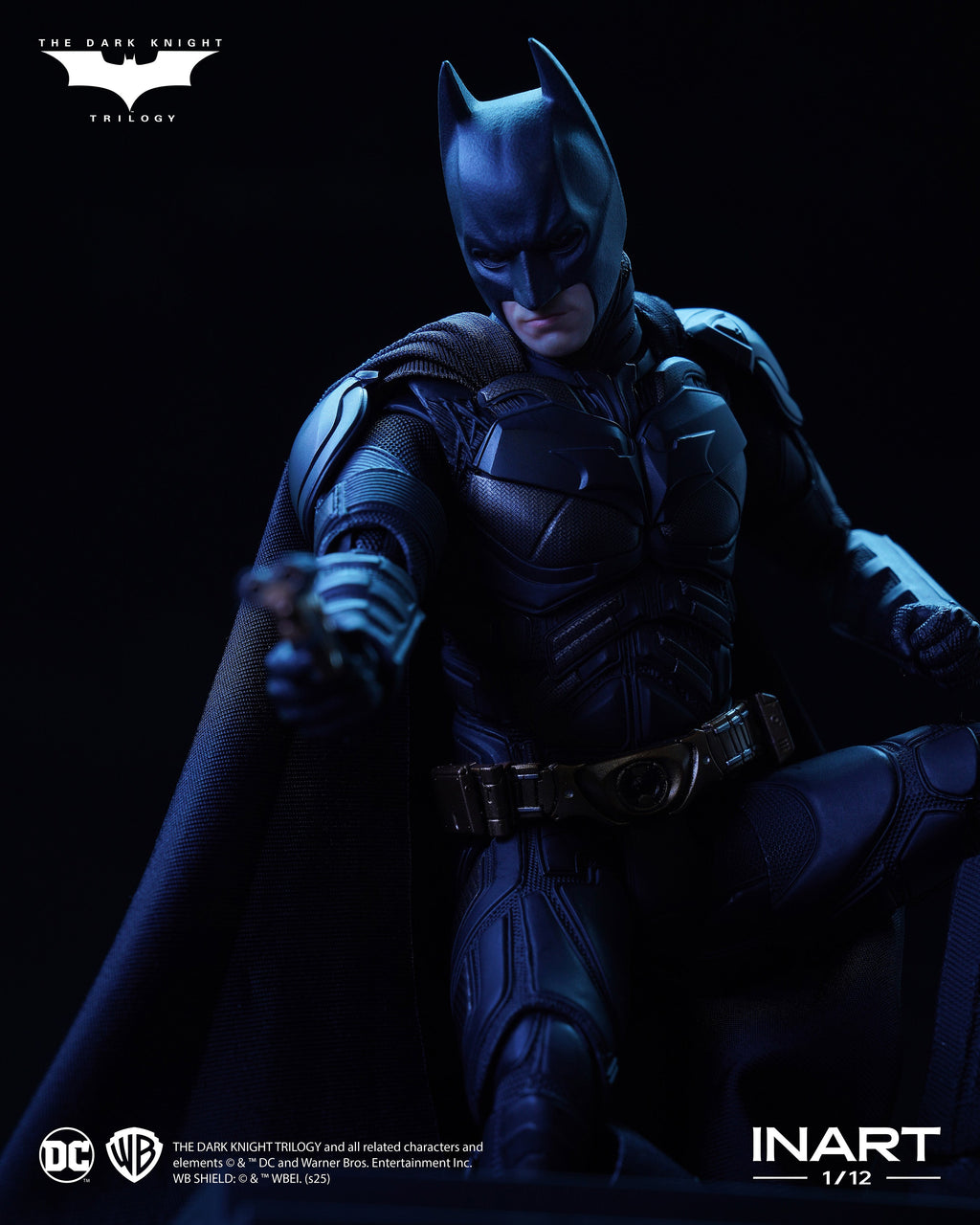 INART The Dark Knight Rises Batman 1/12 Deluxe Edition Action Figure JAPAN