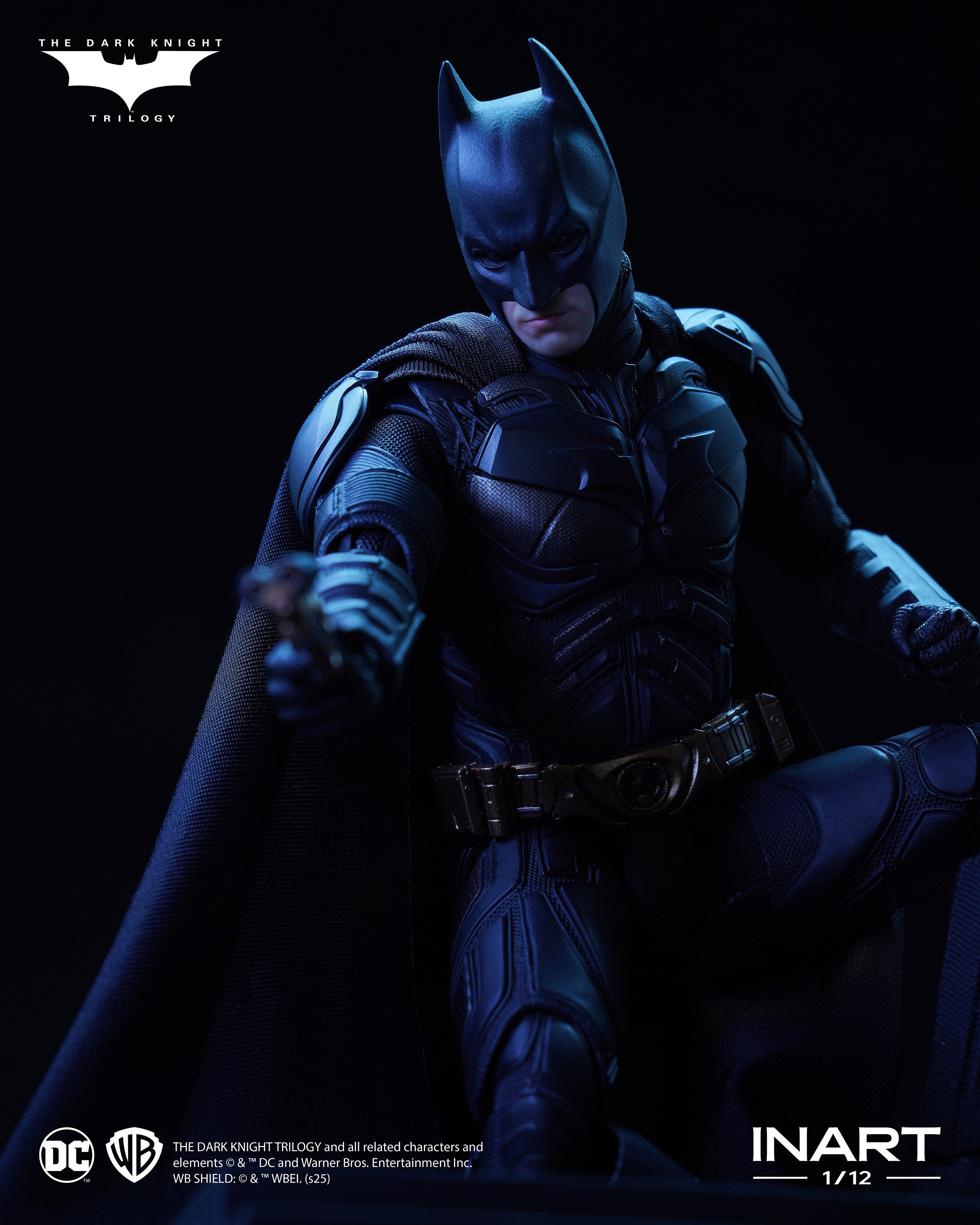INART The Dark Knight Rises Batman 1/12 Deluxe Edition Action Figure JAPAN