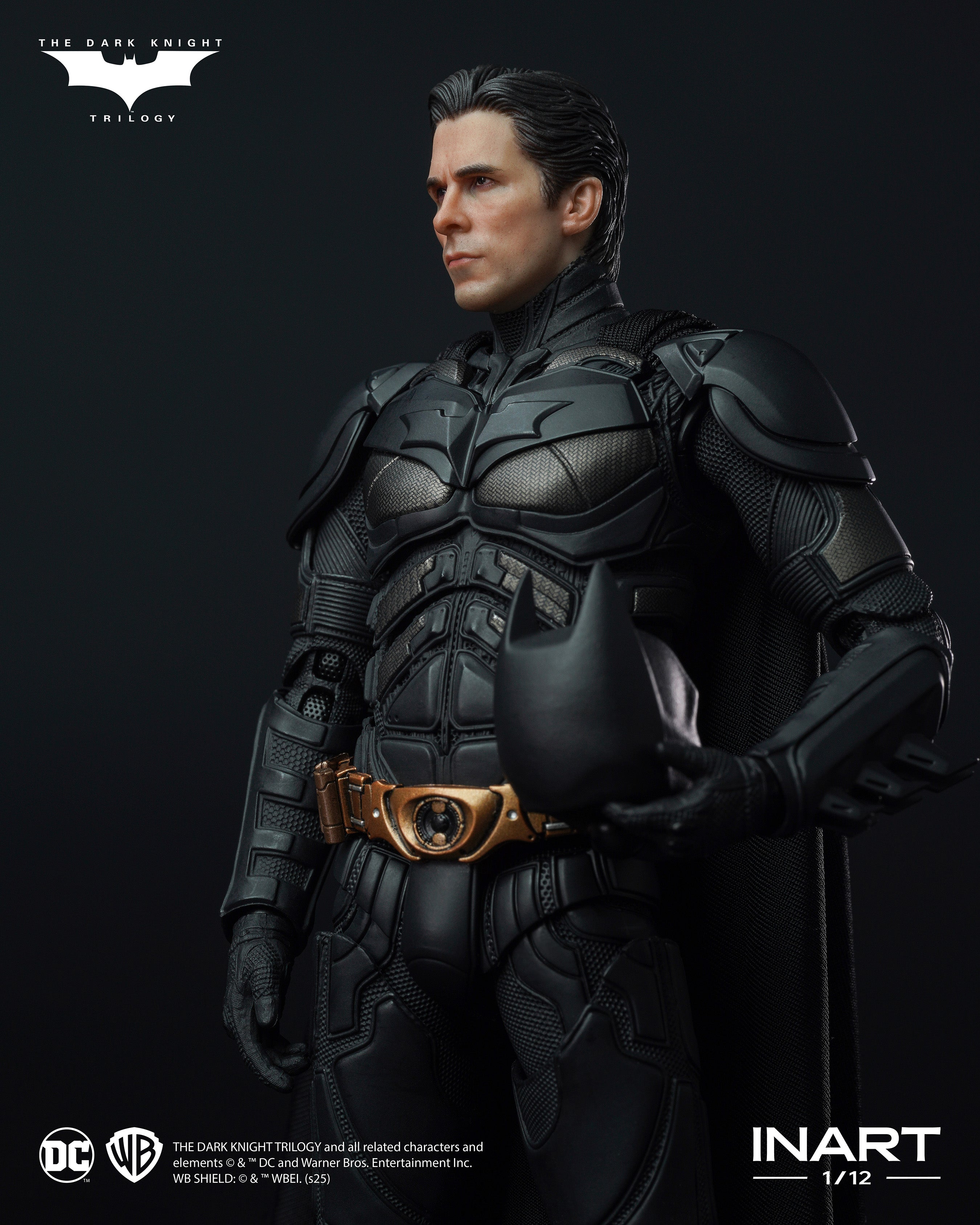 INART The Dark Knight Rises Batman 1/12 Deluxe Edition Action Figure JAPAN