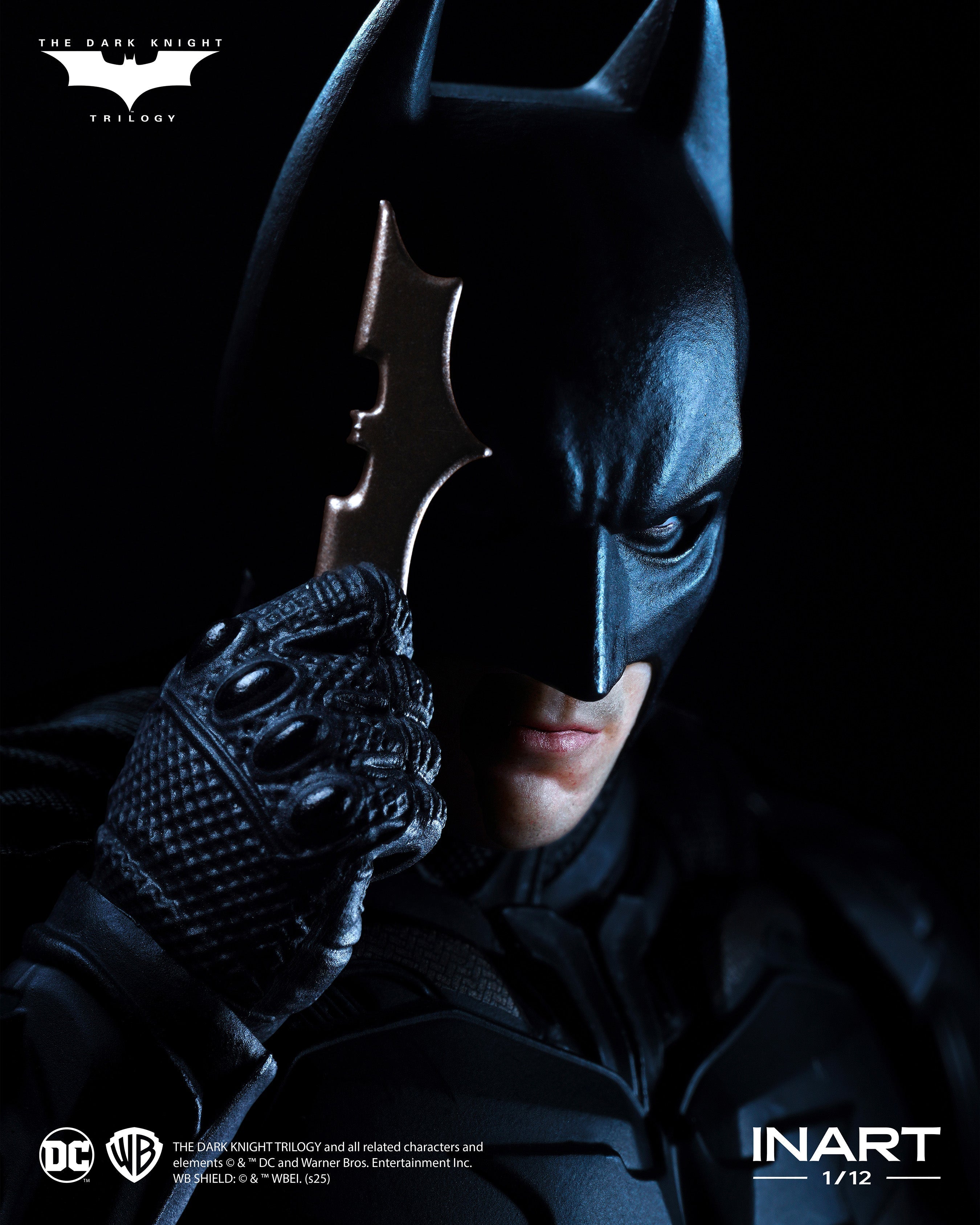 INART The Dark Knight Rises Batman 1/12 Deluxe Edition Action Figure JAPAN