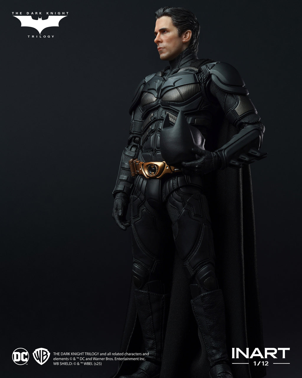 INART The Dark Knight Rises Batman 1/12 Deluxe Edition Action Figure JAPAN