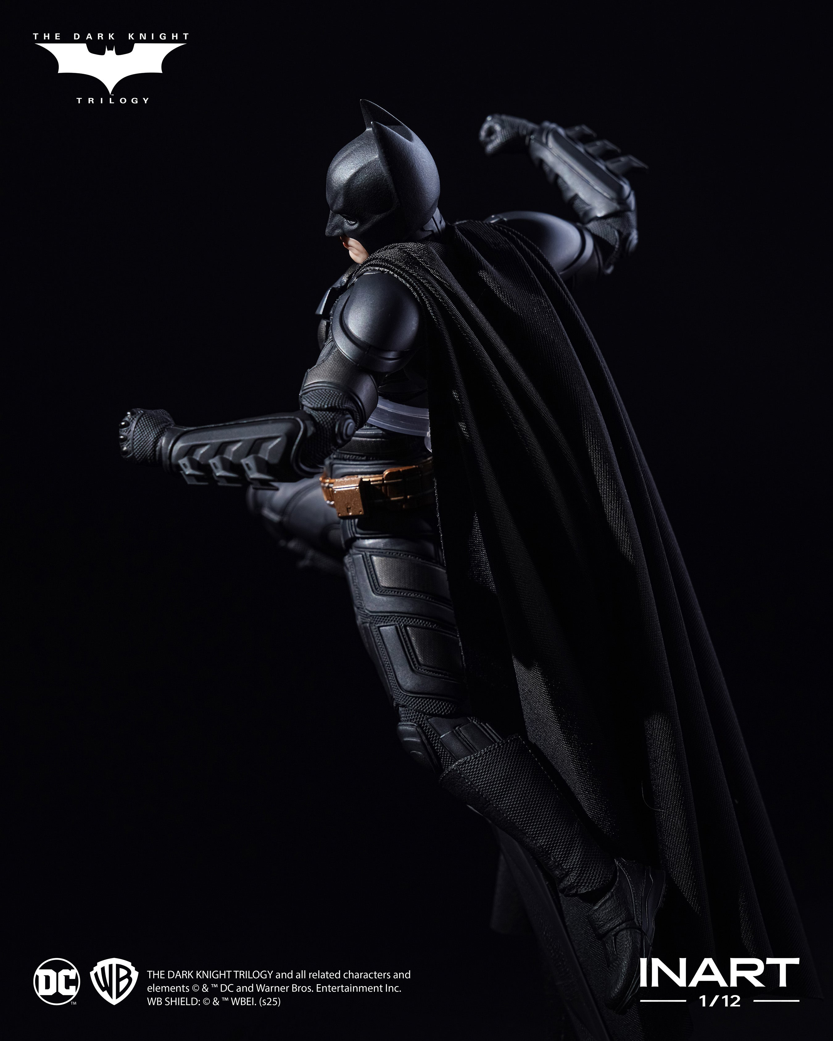 INART The Dark Knight Rises Batman 1/12 Deluxe Edition Action Figure JAPAN