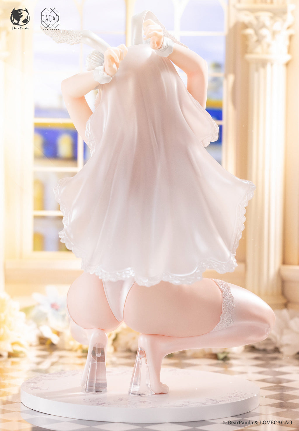 BearPanda Blossom Bunny illustration by LOVECACAO 1/4 Figure JAPAN OFFICIAL