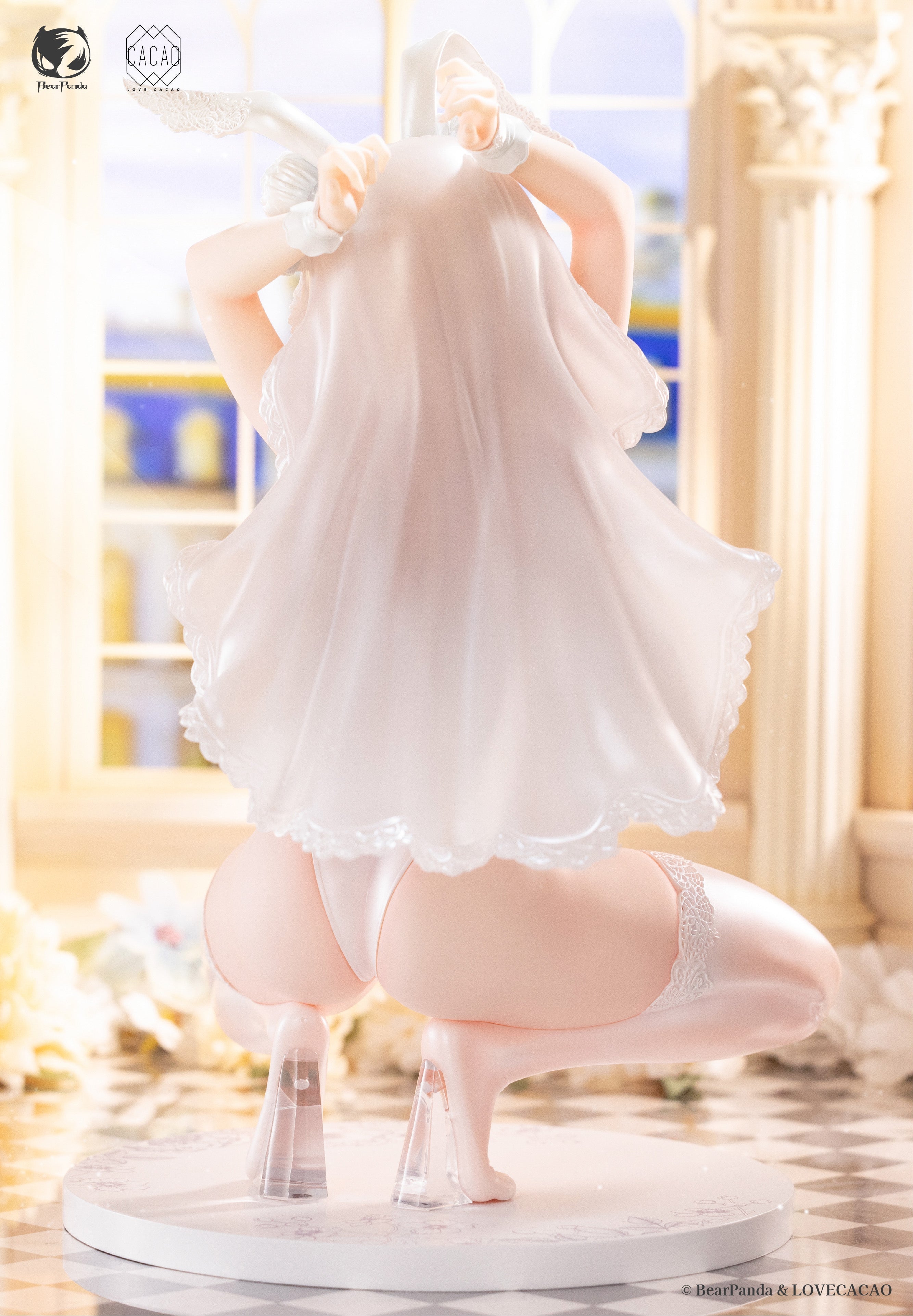 BearPanda Blossom Bunny illustration by LOVECACAO 1/4 Figure JAPAN OFFICIAL