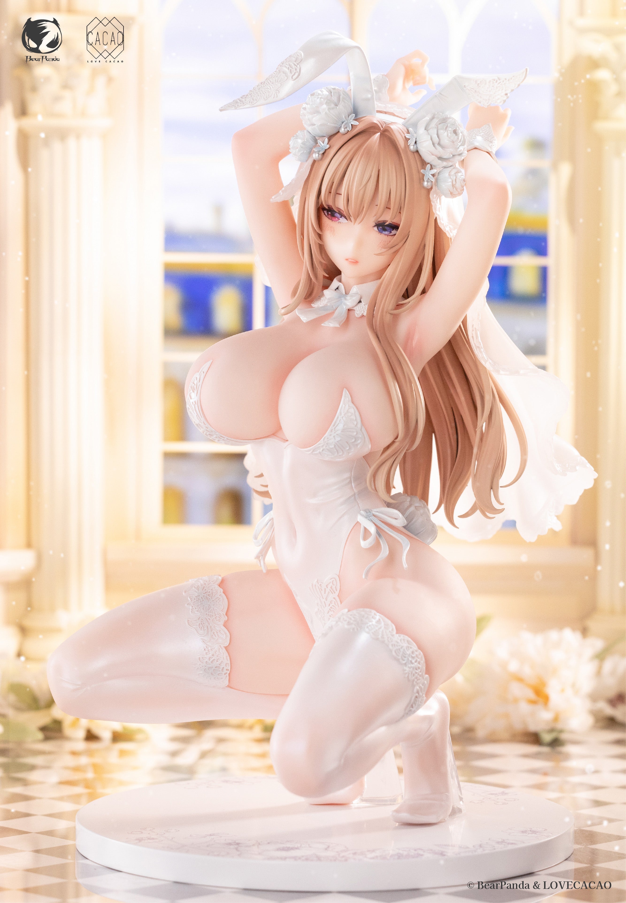 BearPanda Blossom Bunny illustration by LOVECACAO 1/4 Figure JAPAN OFFICIAL