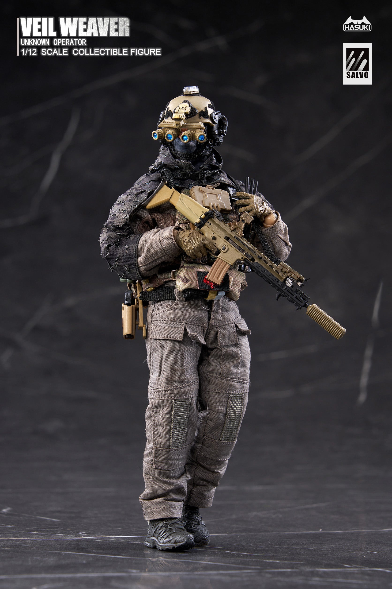 HASUKI SALVO Series SA04 Veil Weaver 1/12 Action Figure JAPAN OFFICIAL