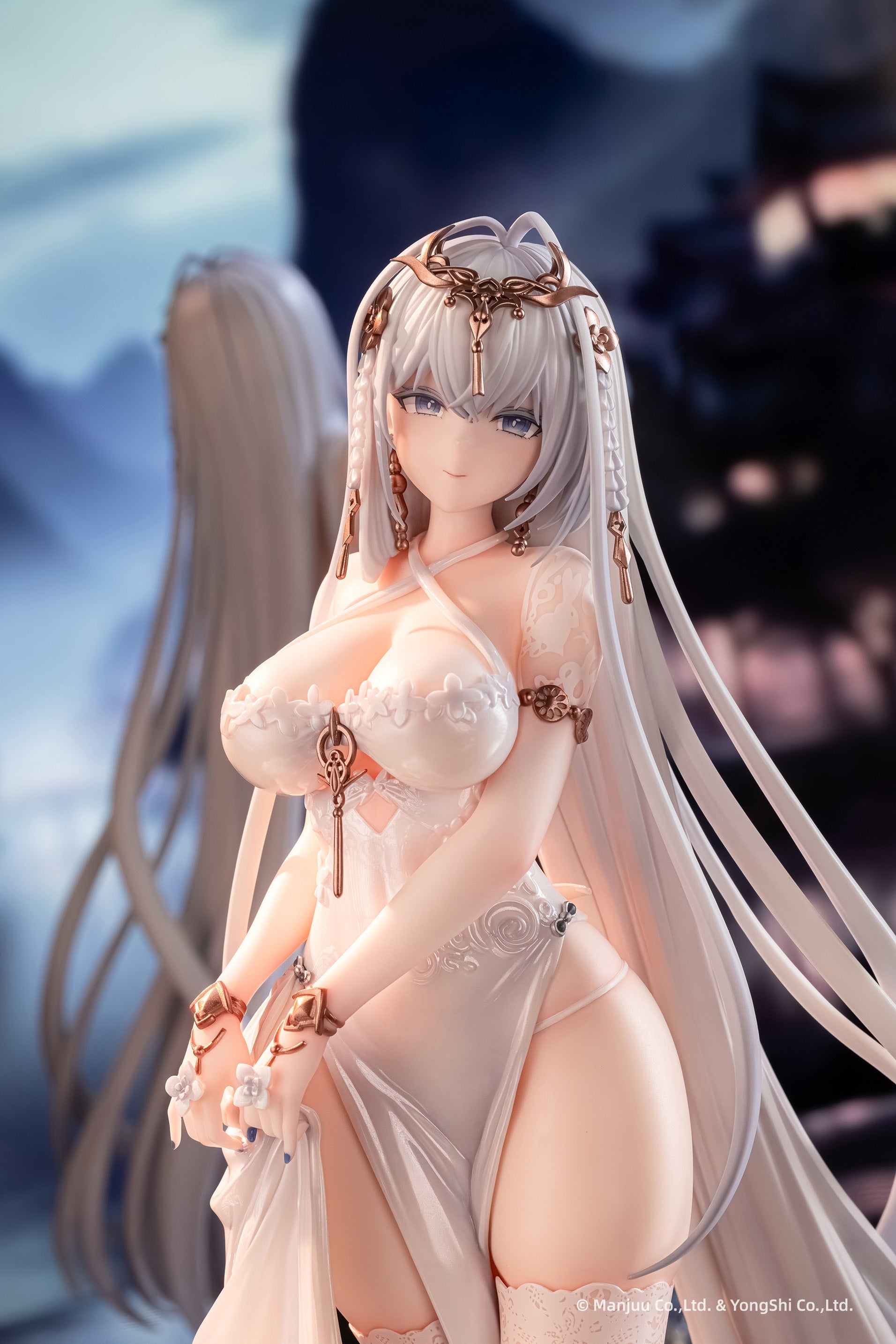 AniGame Azur Lane Emden Moonsilver Union Ver. White 1/6 Figure JAPAN OFFICIAL