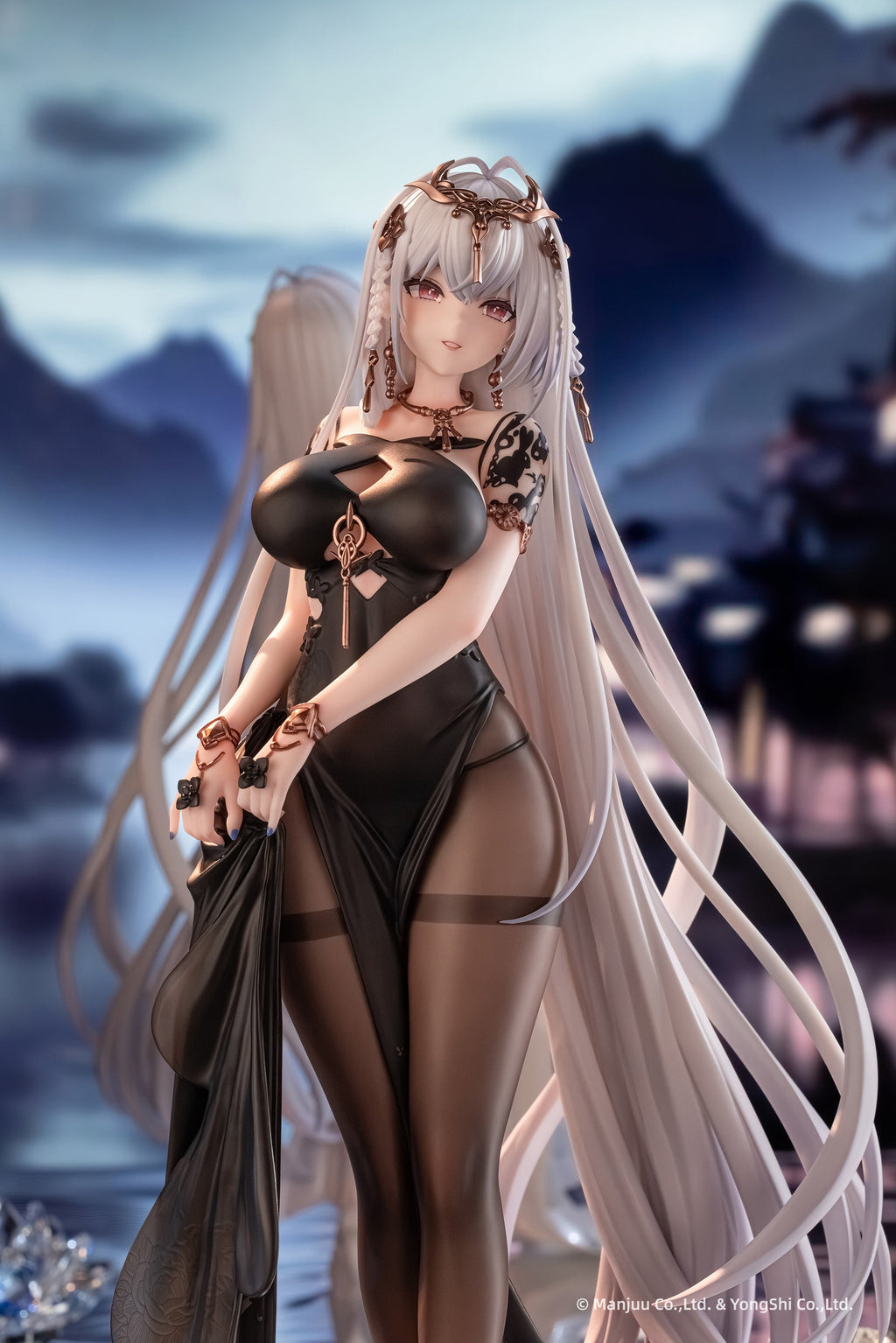 AniGame Azur Lane Emden Moonsilver Union Ver. Black 1/6 Figure JAPAN OFFICIAL