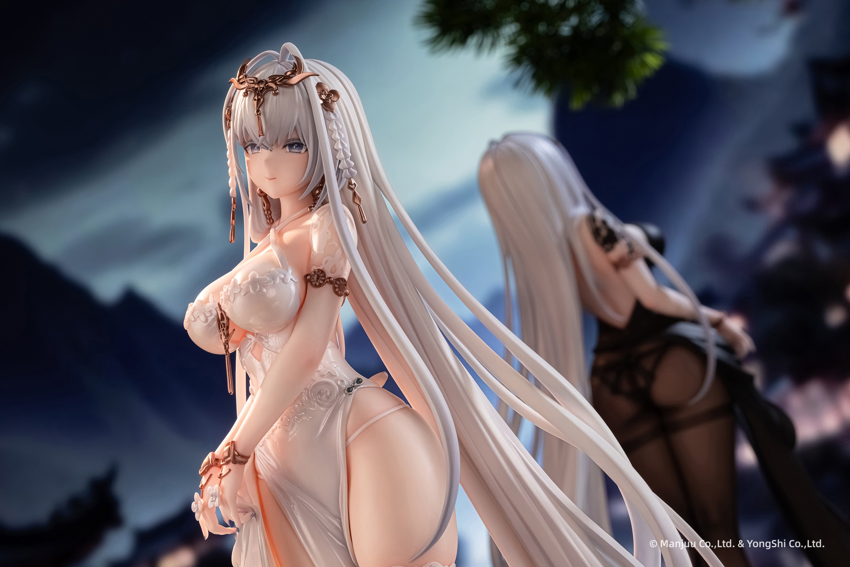 AniGame Azur Lane Emden Moonsilver Union Ver. Set 1/6 Figure JAPAN OFFICIAL