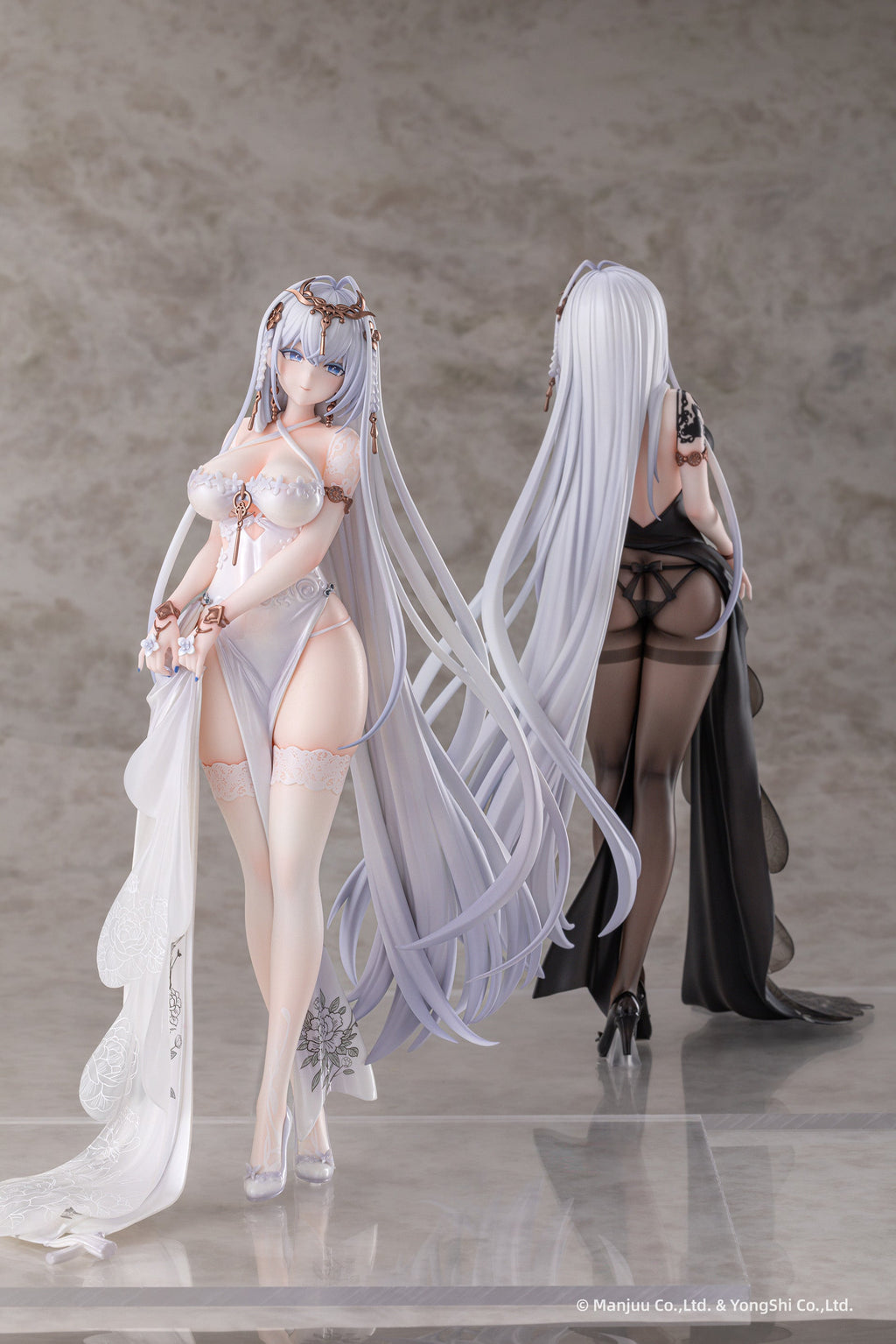 AniGame Azur Lane Emden Moonsilver Union Ver. Set 1/6 Figure JAPAN OFFICIAL