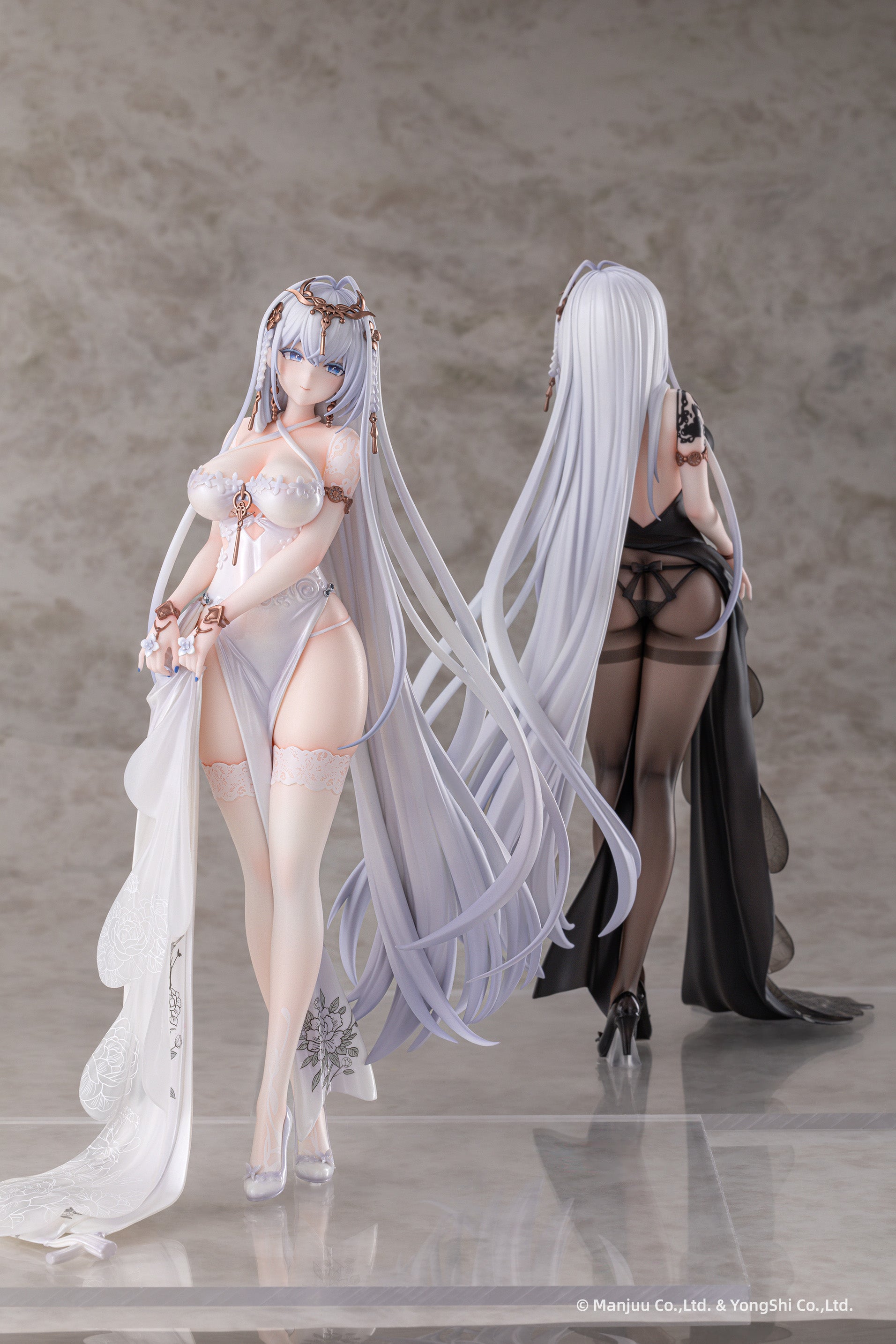 AniGame Azur Lane Emden Moonsilver Union Ver. Set 1/6 Figure JAPAN OFFICIAL
