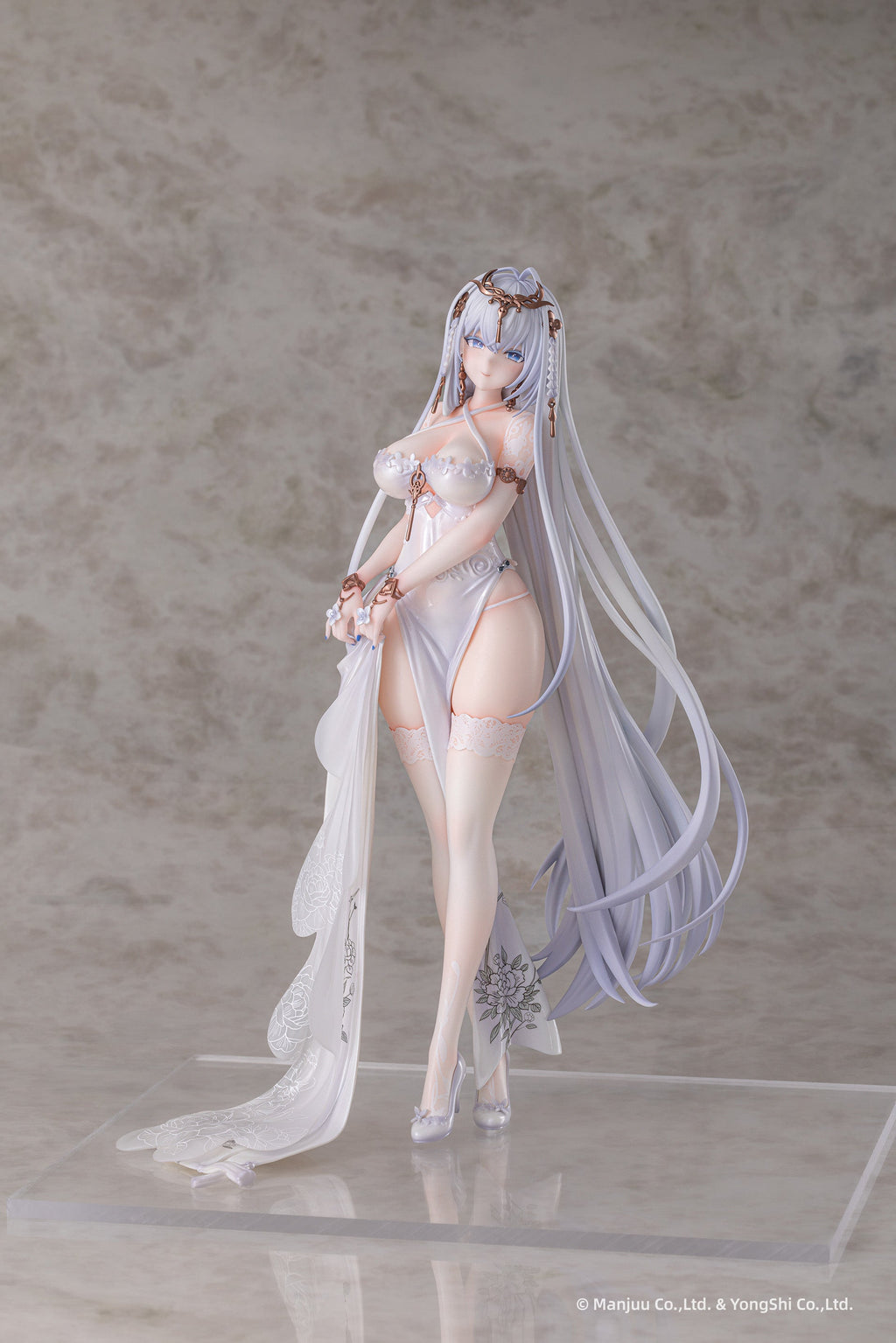 AniGame Azur Lane Emden Moonsilver Union Ver. Set 1/6 Figure JAPAN OFFICIAL