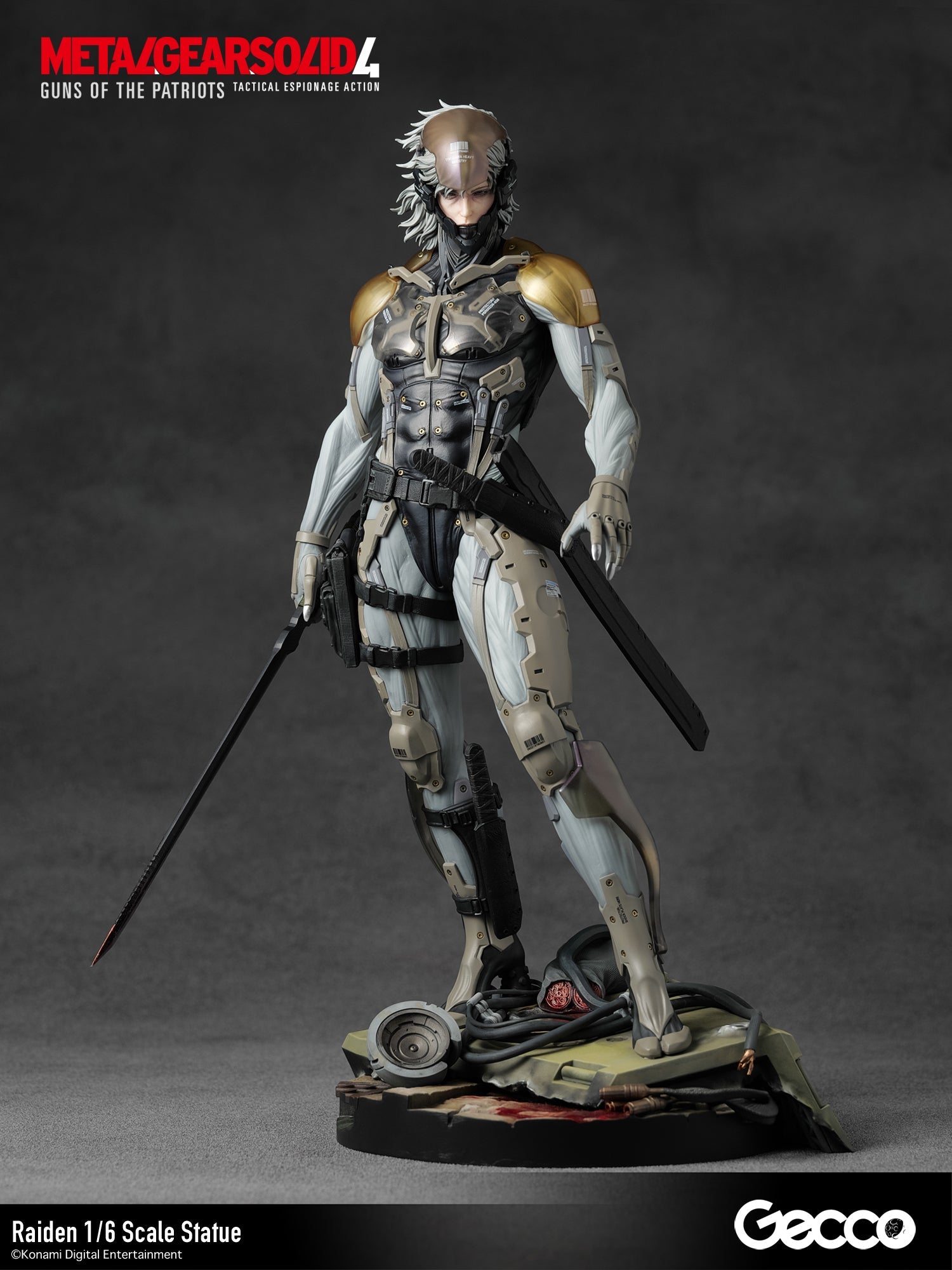 Gecco METAL GEAR SOLID 4 GUNS OF THE PATRIOTS Raiden 1/6 Figure JAPAN OFFICIAL