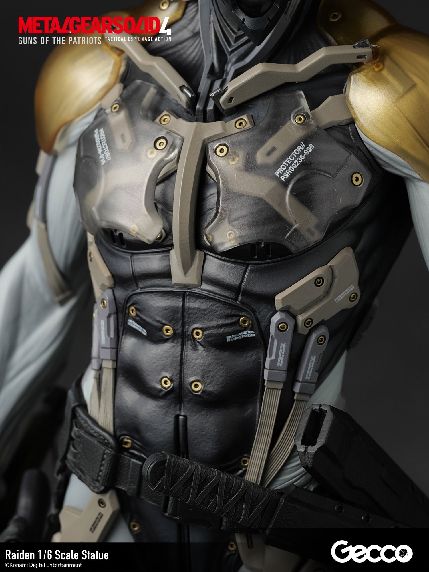 Gecco METAL GEAR SOLID 4 GUNS OF THE PATRIOTS Raiden 1/6 Figure JAPAN OFFICIAL