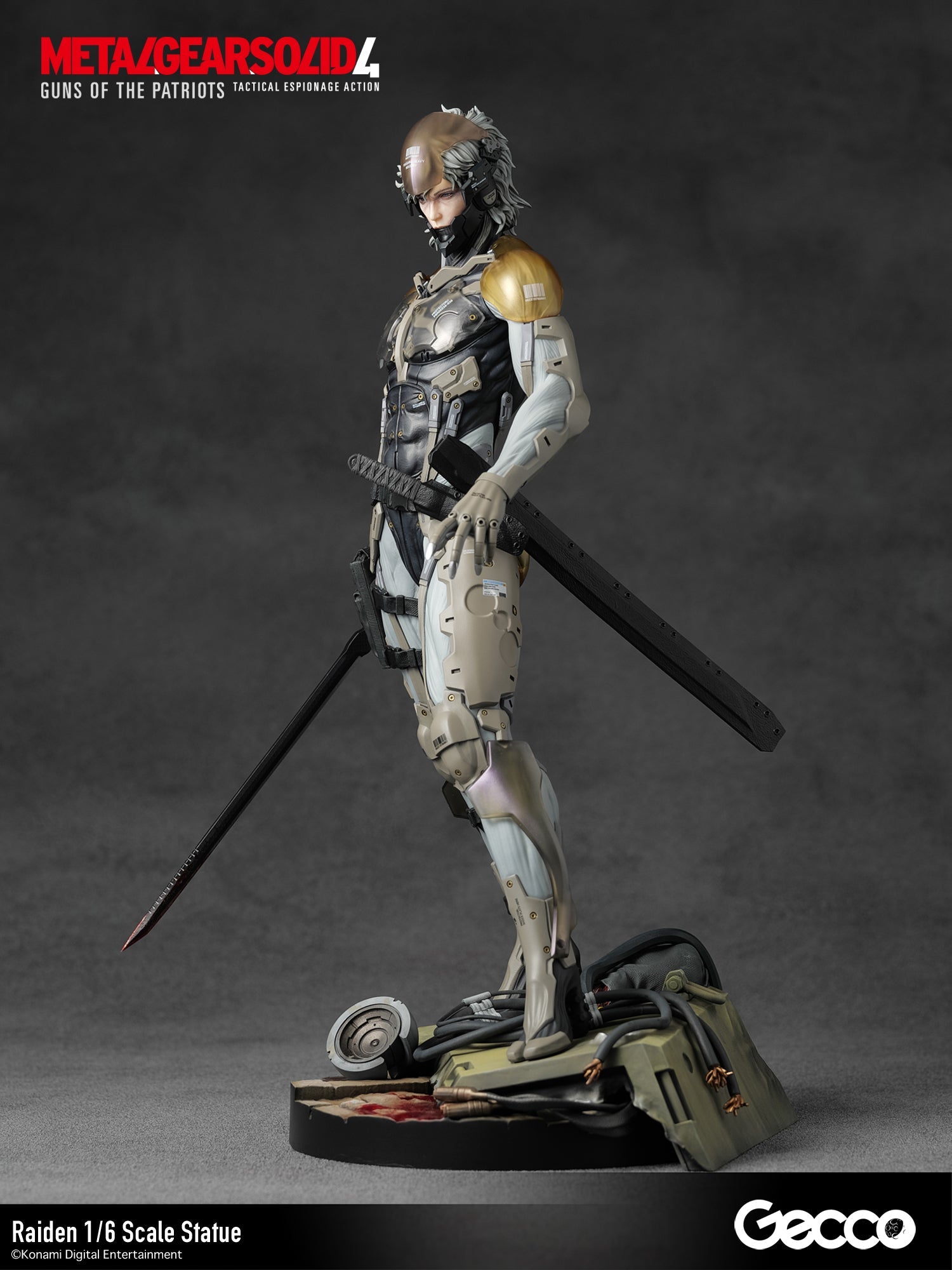 Gecco METAL GEAR SOLID 4 GUNS OF THE PATRIOTS Raiden 1/6 Figure JAPAN OFFICIAL