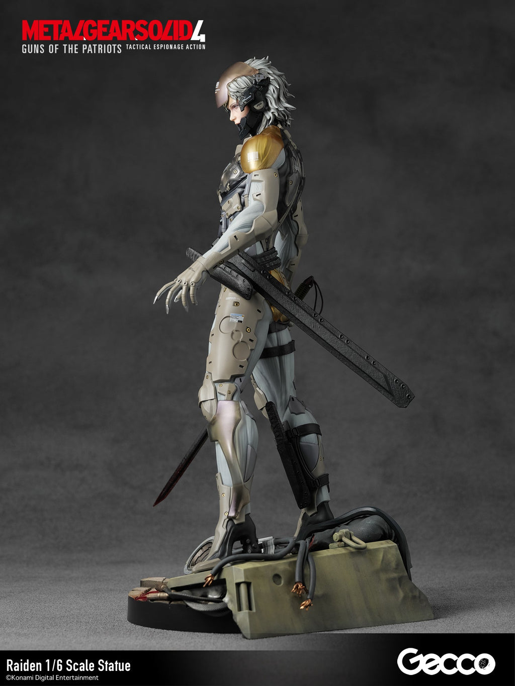 Gecco METAL GEAR SOLID 4 GUNS OF THE PATRIOTS Raiden 1/6 Figure JAPAN OFFICIAL