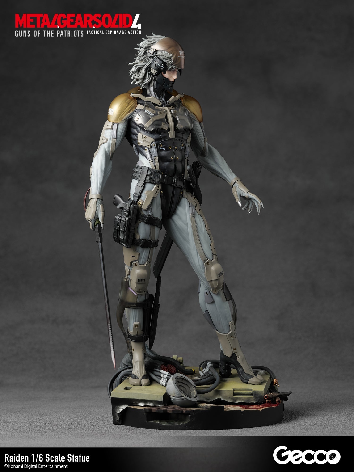 Gecco METAL GEAR SOLID 4 GUNS OF THE PATRIOTS Raiden 1/6 Figure JAPAN OFFICIAL