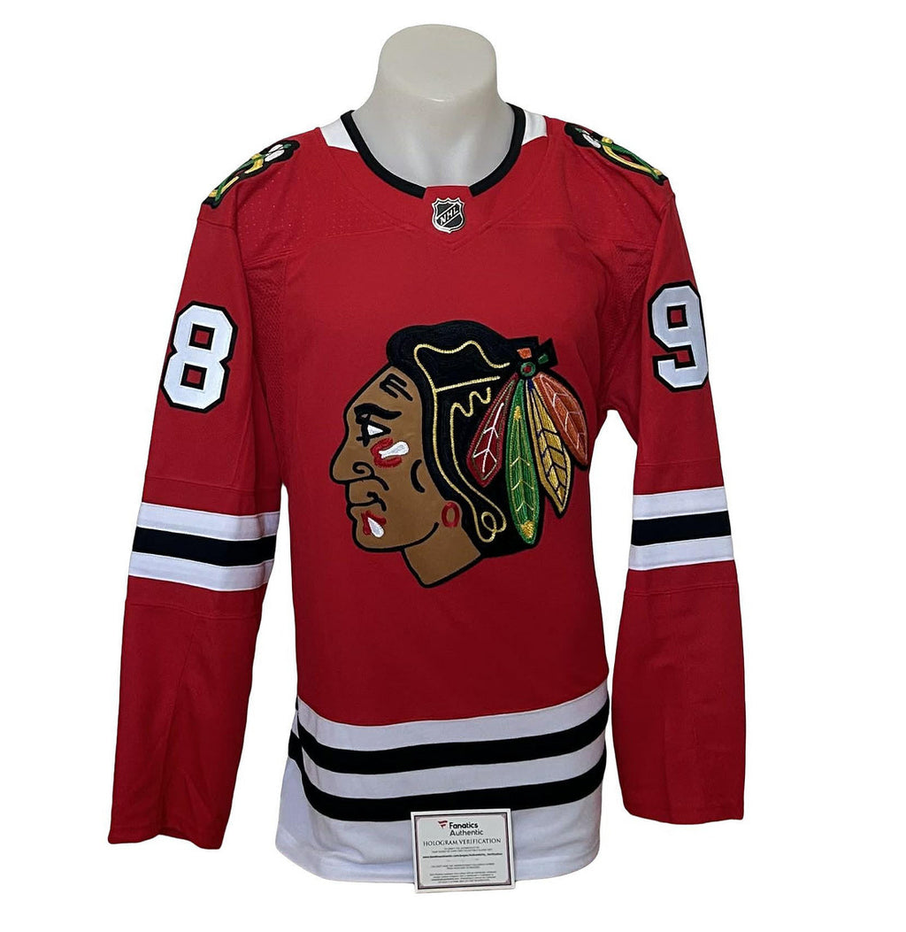Chandail officiel Adidas signé - Connor Bedard domicile recrue Fanatics coa