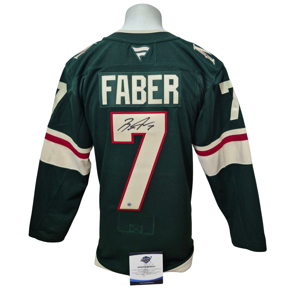 Chandail officiel Fanatics Premium signé - Brock Faber domicile East Coast coa
