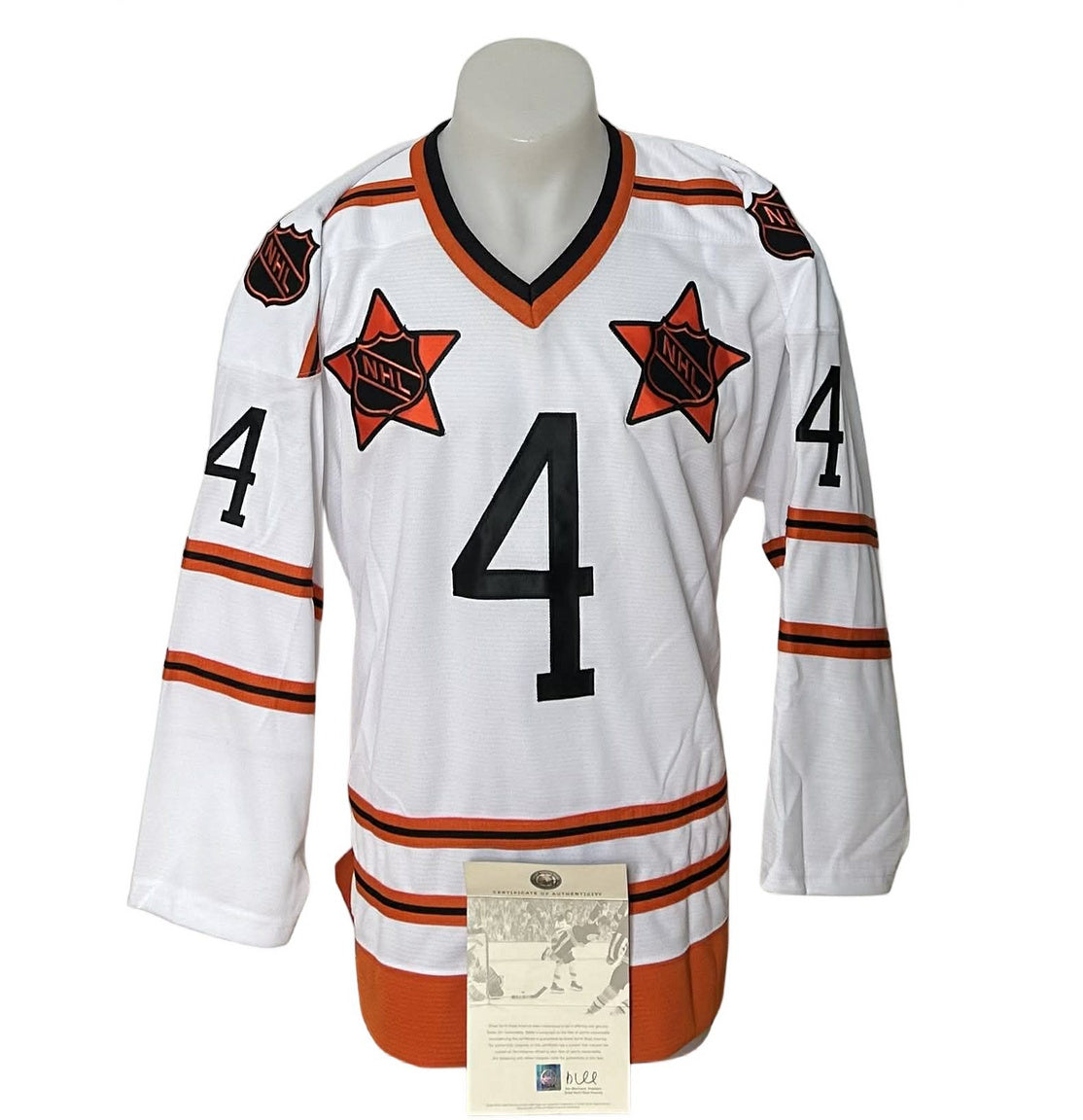 Chandail officiel signé - Bobby Orr blanc 1971-72 LE/44 GNR coa