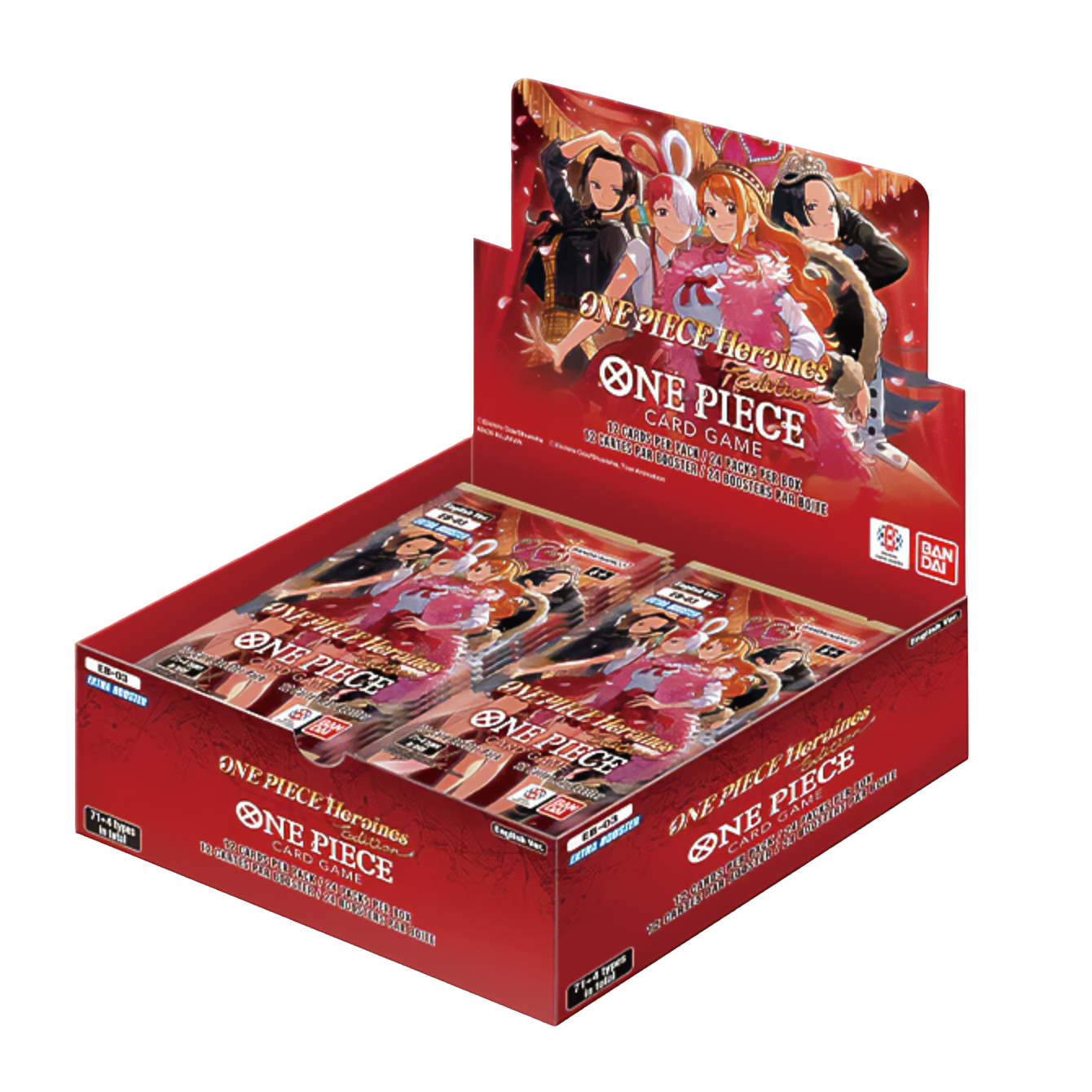 One Piece TCG - Extra Booster - One Piece Heroines Edition (EB-03) - Display Case (12x Booster Boxes)
