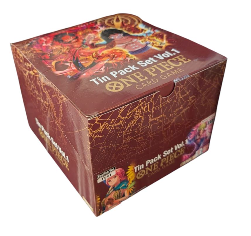 One Piece Tin Pack Set Vol. 1 Display - One Piece Promotion Cards (OP-PR)