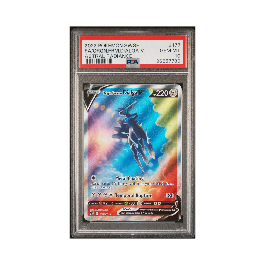 2022 Pokemon Astral Radiance Origin Forme Dialga V #177 PSA 10