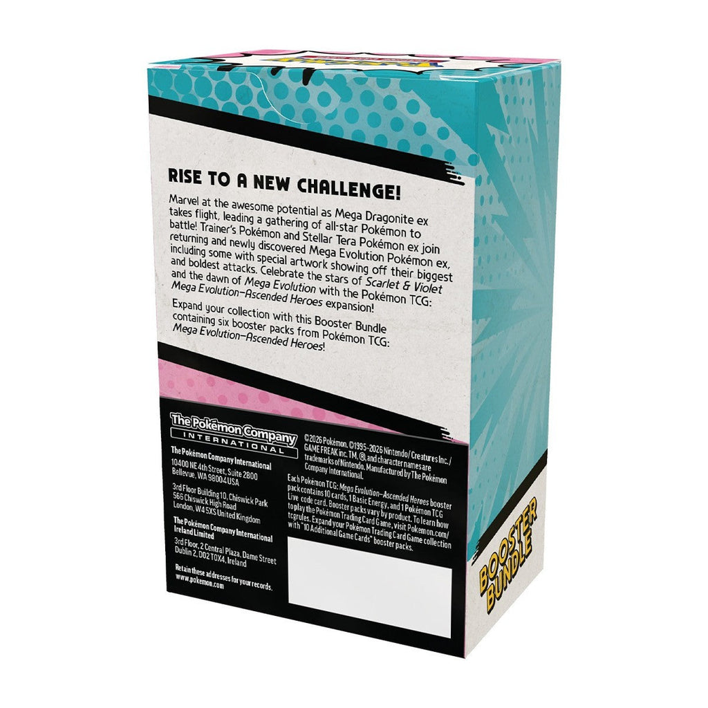 Pokémon TCG - Mega Evolution - Ascended Heroes -  Booster Bundle Sealed Case - 25 Bundles - Late June(Wave 2)