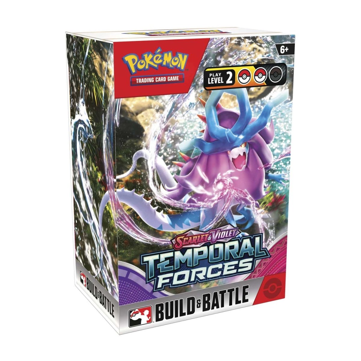POKÉMON-Sammelkartenspiel: Karmesin & Purpur: Gewalten der Zeit: Build & Battle Box