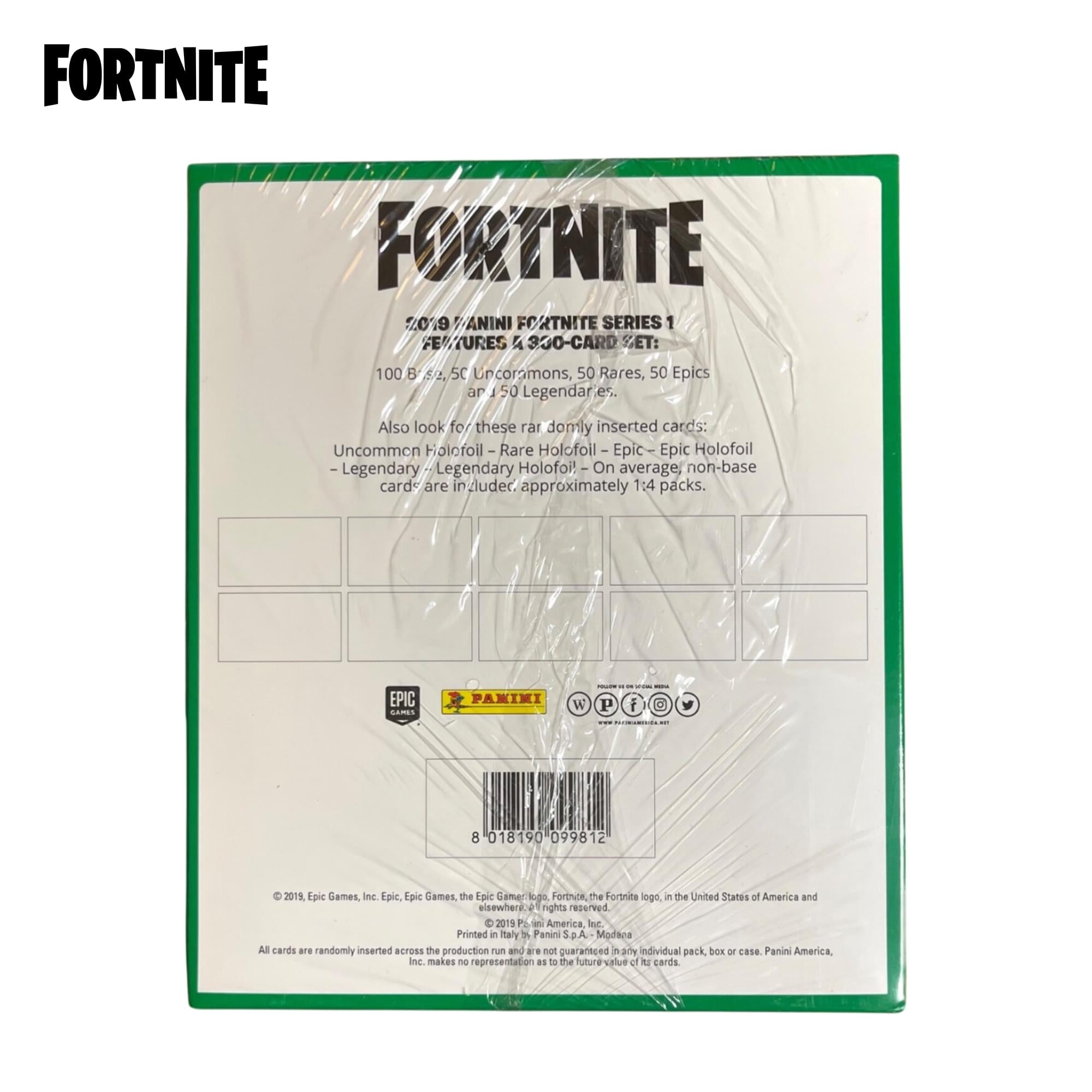 Fortnite Panini Series 1 (English Printed In Italy) Mega Box