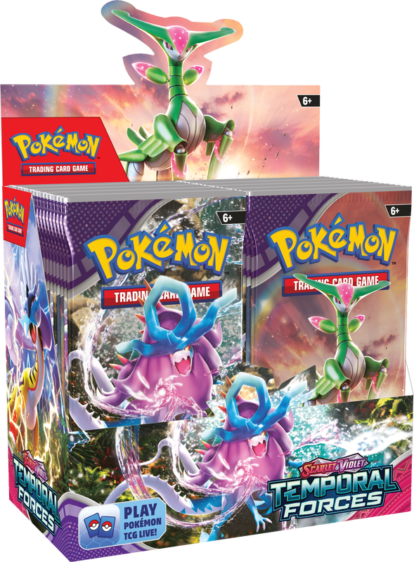 Pokémon: Karmesin & Purpur Zeitglanz – Booster-Display (36 Booster-Packs)