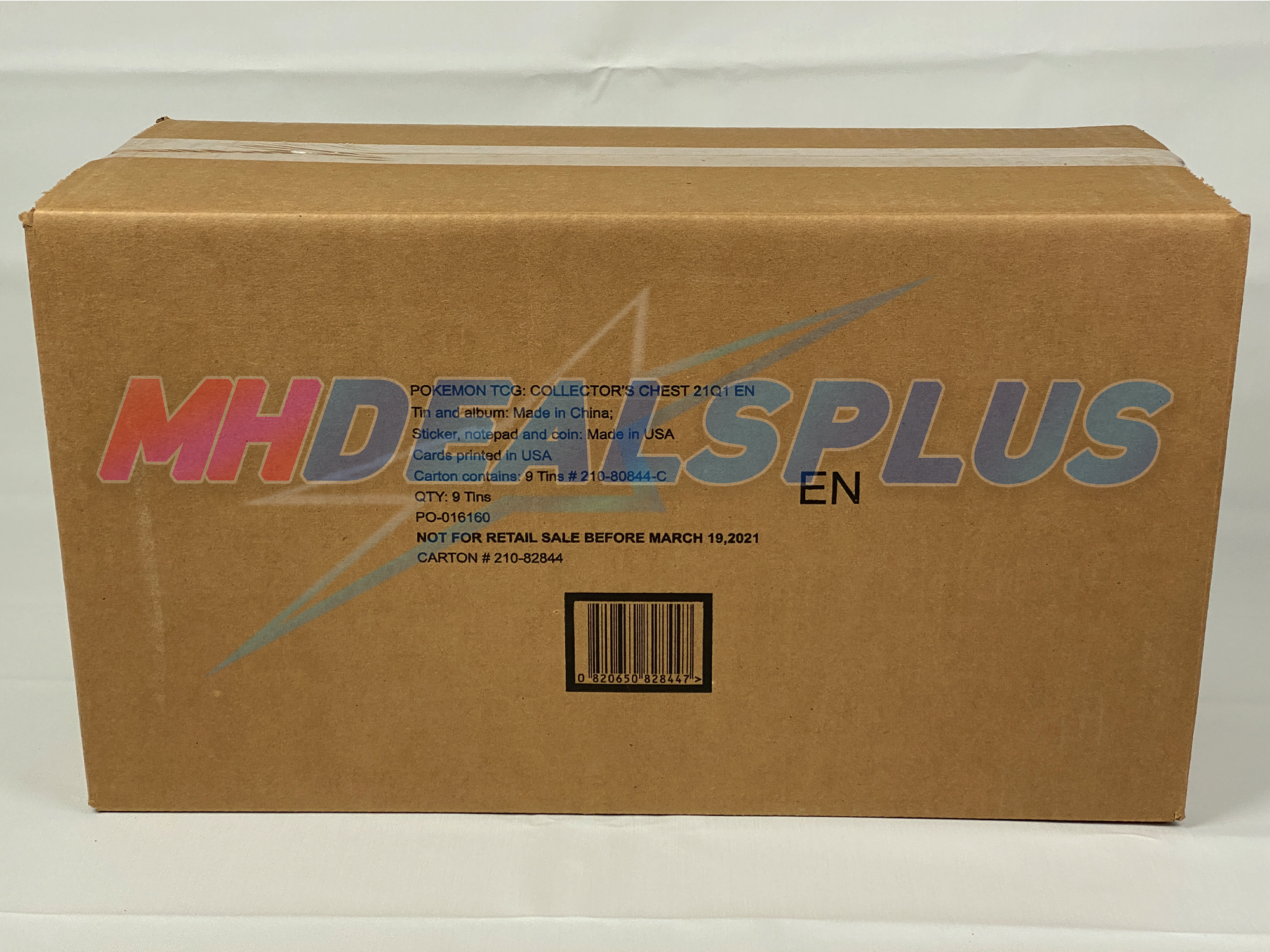 Pokemon TCG Collector's Chest Tin Lunchbox Spring 2021 Sealed Case - 9 Tins