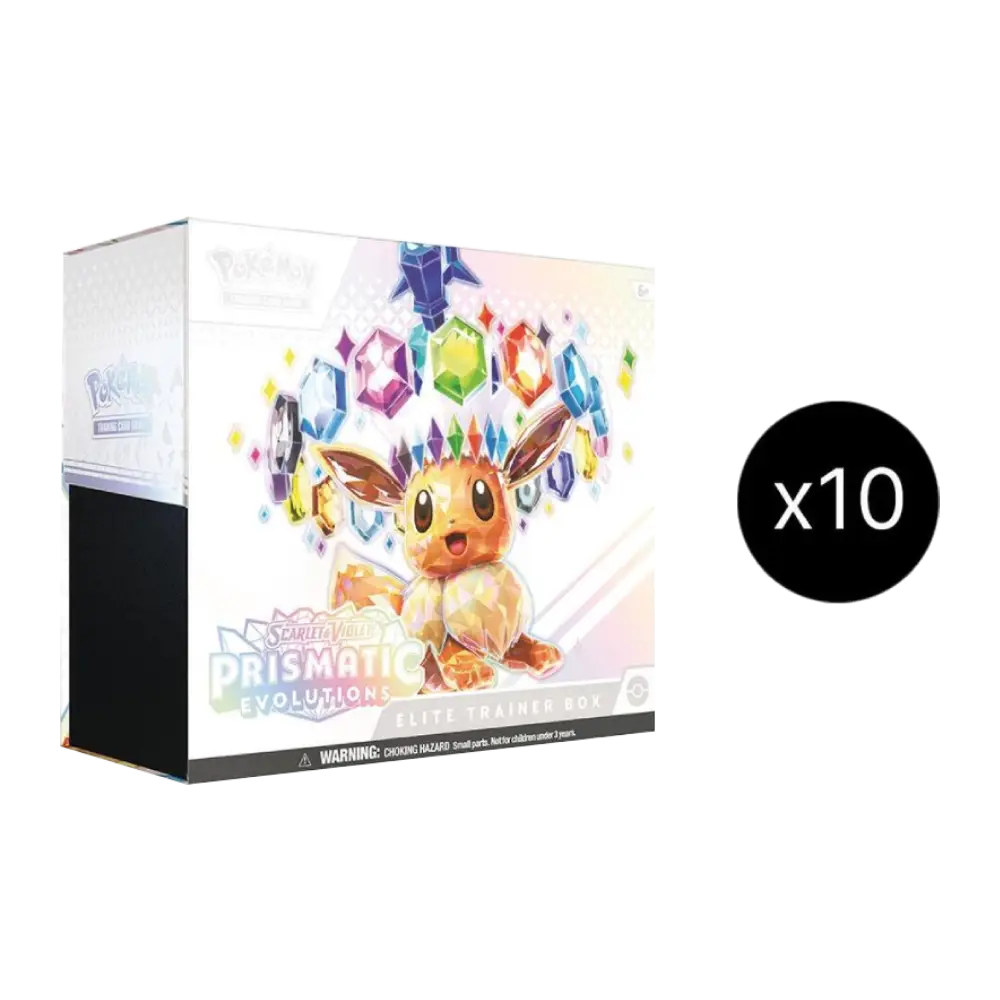 Pokemon Prismatic Evolutions Elite Trainer Box Case