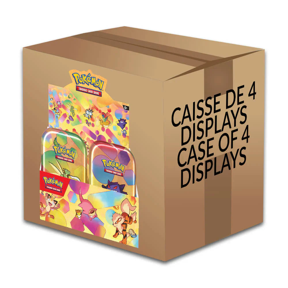 Scarlet & Violet 151 - Mini Tin Display - Sealed Case of 4