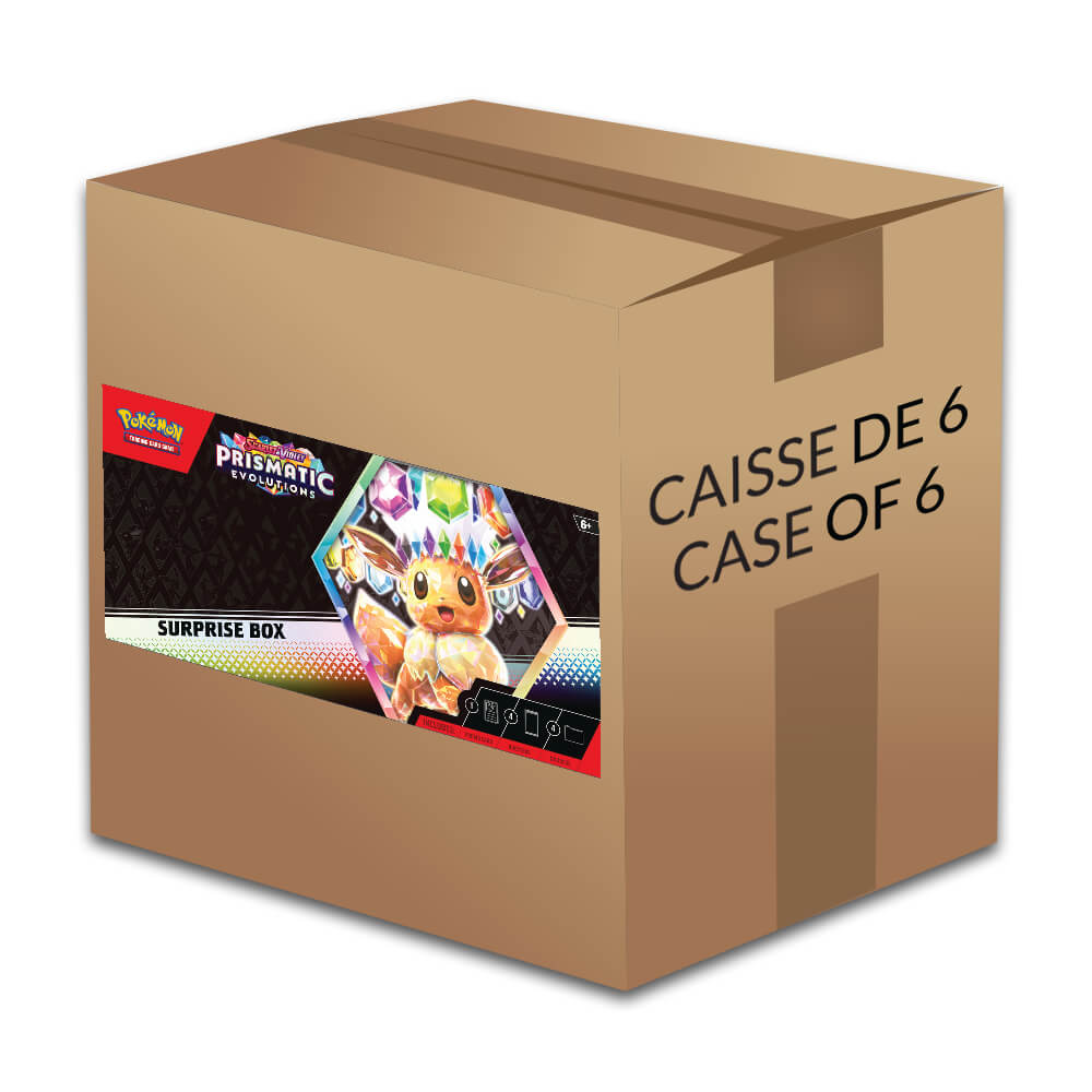 Pokémon Scarlet & Violet Prismatic Evolutions Surprise Box - Caisse Scellée de 6