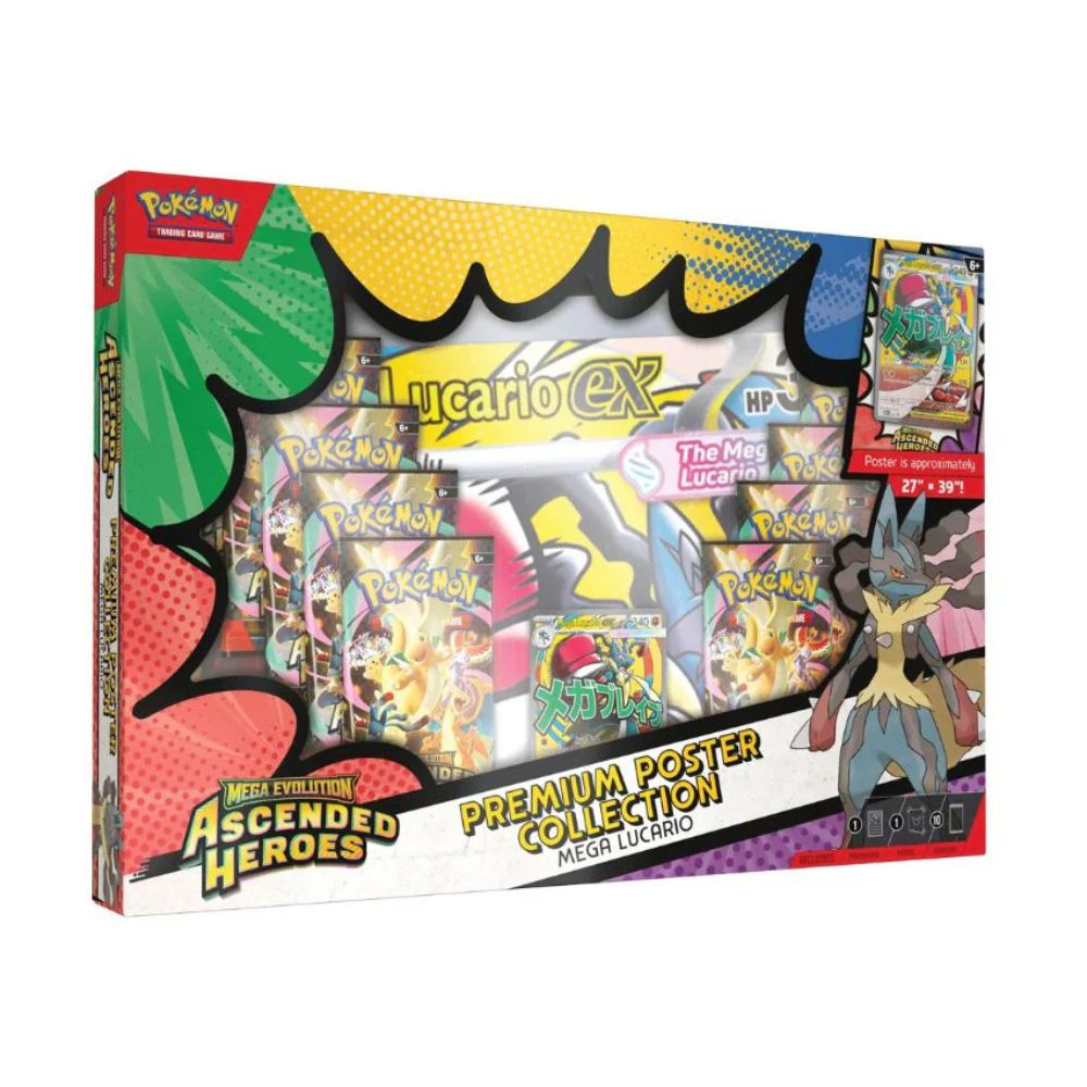 Pokémon - Mega Evolution Ascended Heroes - Premium Poster Collection - Caisse Scellée de 6