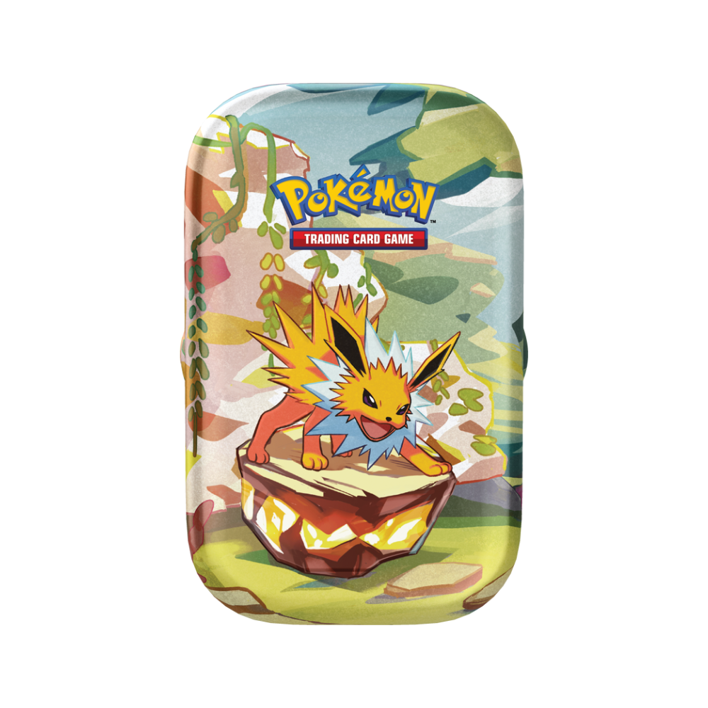 Pokémon Scarlet & Violet Prismatic Evolutions Mini Tin Display