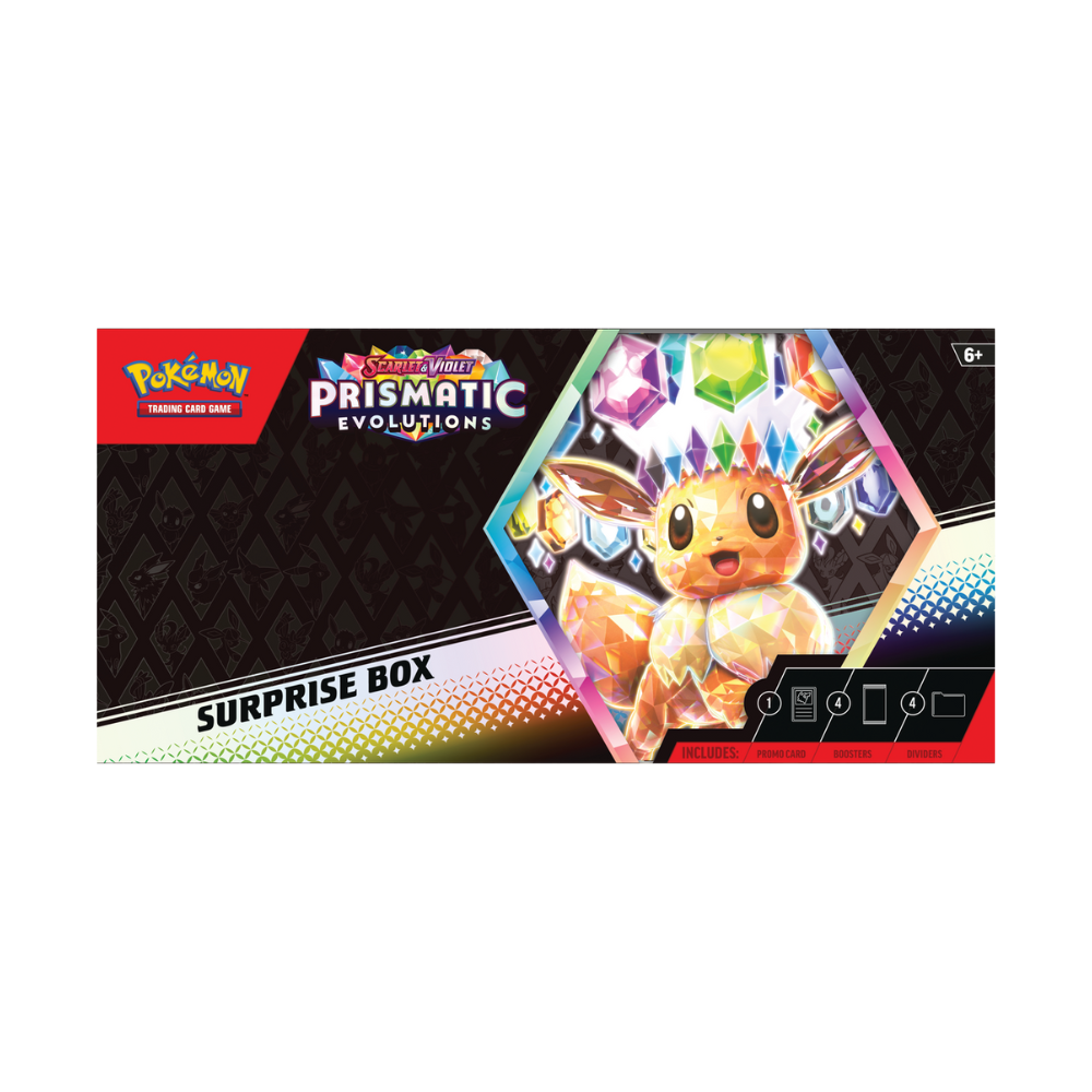 Pokémon Scarlet & Violet Prismatic Evolutions Surprise Box - Caisse Scellée de 6