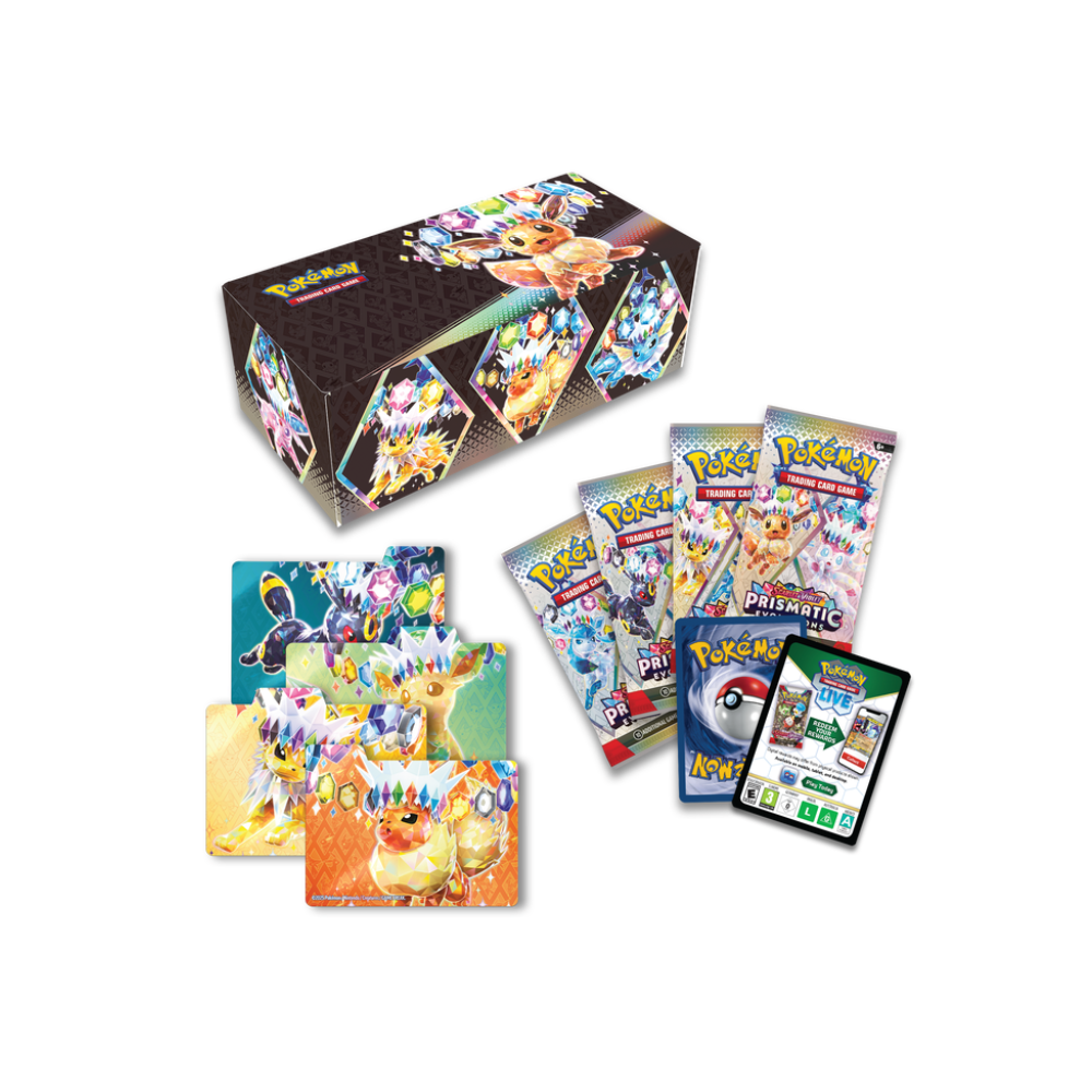Pokémon Scarlet & Violet Prismatic Evolutions Surprise Box - Caisse Scellée de 6