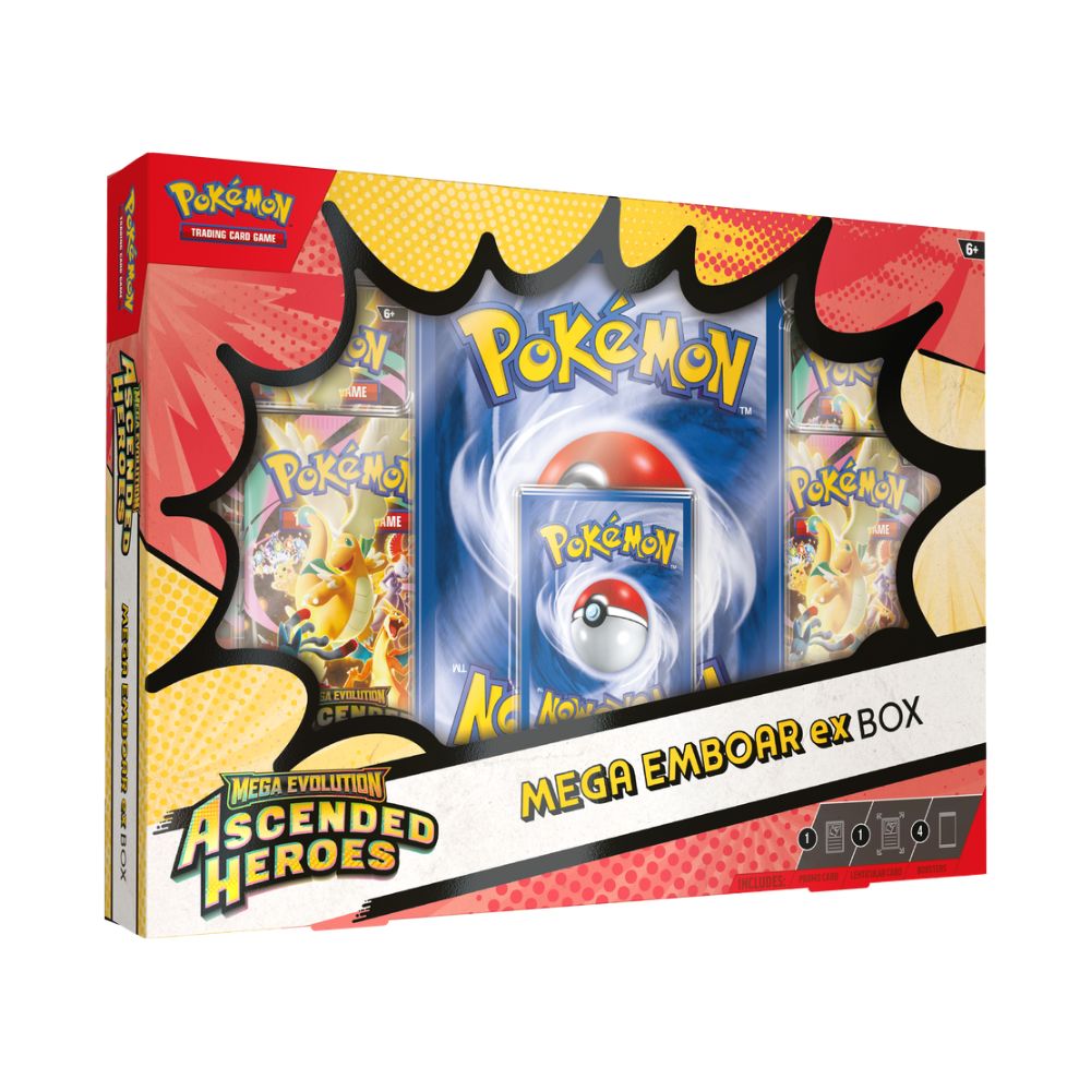 Pokémon - Mega Evolution Ascended Heroes - Mega Ex Box - Caisse Scellée de 6