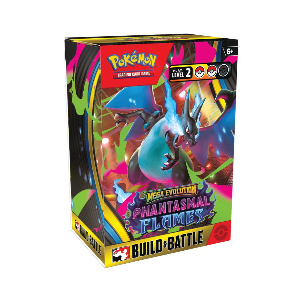 Pokémon - Mega Evolution Phantasmal Flames - Build & Battle Box - Display de 10