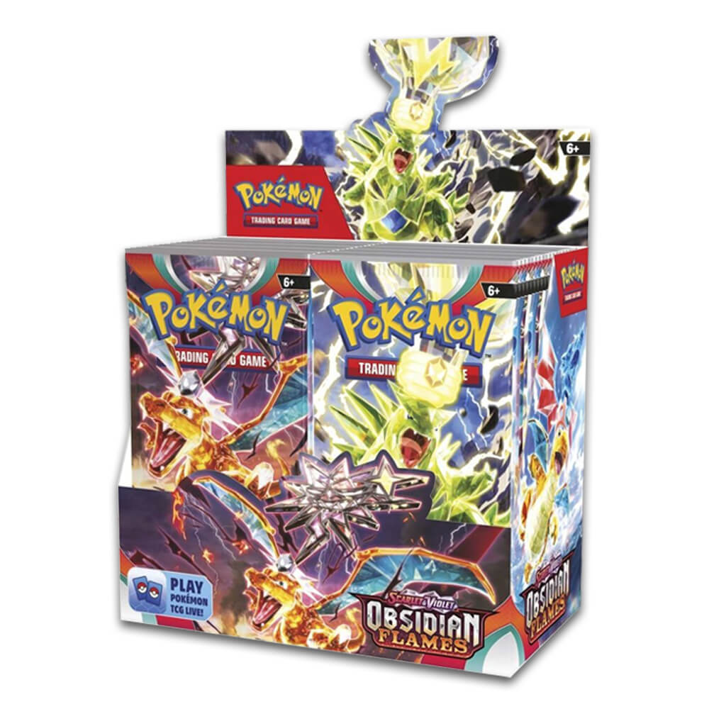 Pokémon Scarlet & Violet Obsidian Flames Booster Box - Caisse Scellée de 6