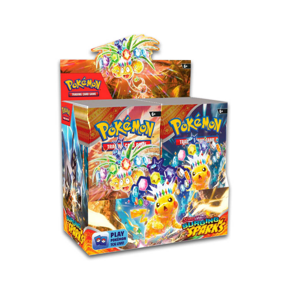 Pokémon Scarlet & Violet Surging Sparks Booster Box - Caisse Scellée de 6