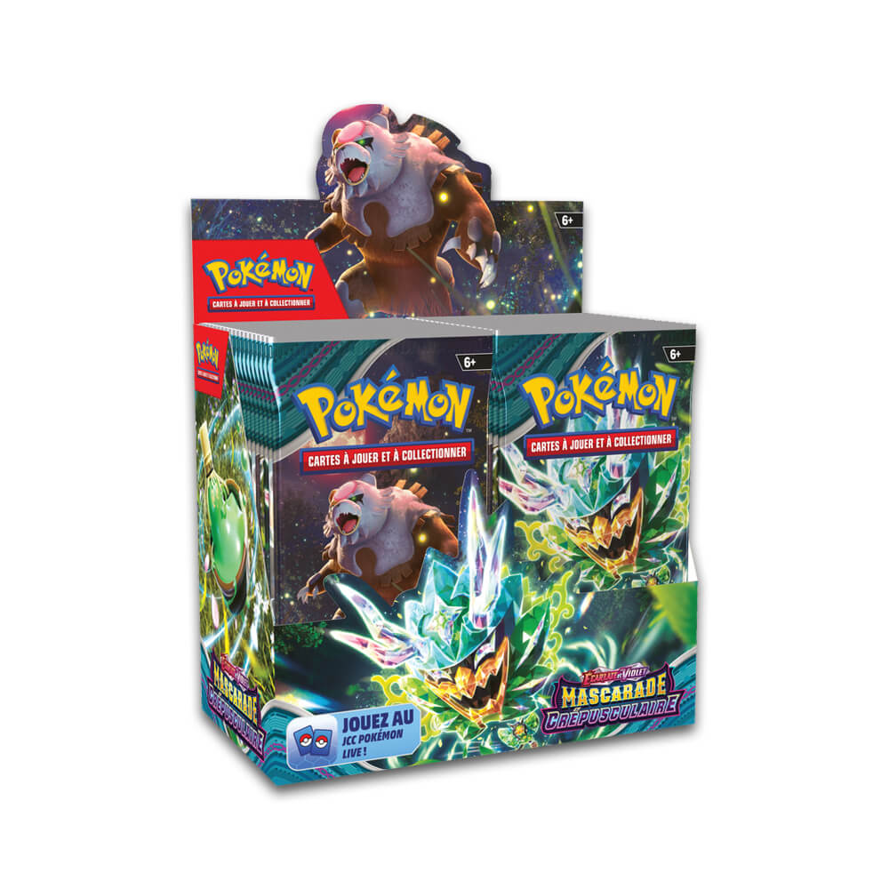 Pokémon Scarlet & Violet Twilight Masquerade Booster Box - Caisse Scellée de 6