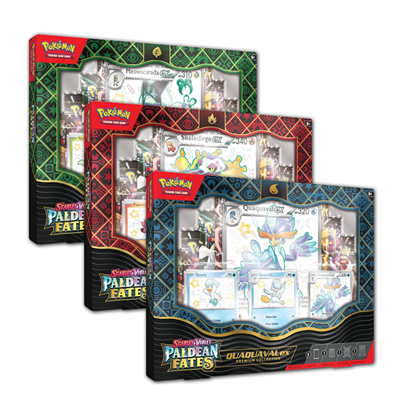 Paldean Fates Premium Collection Set of Three (Release Date 2/9/2024)