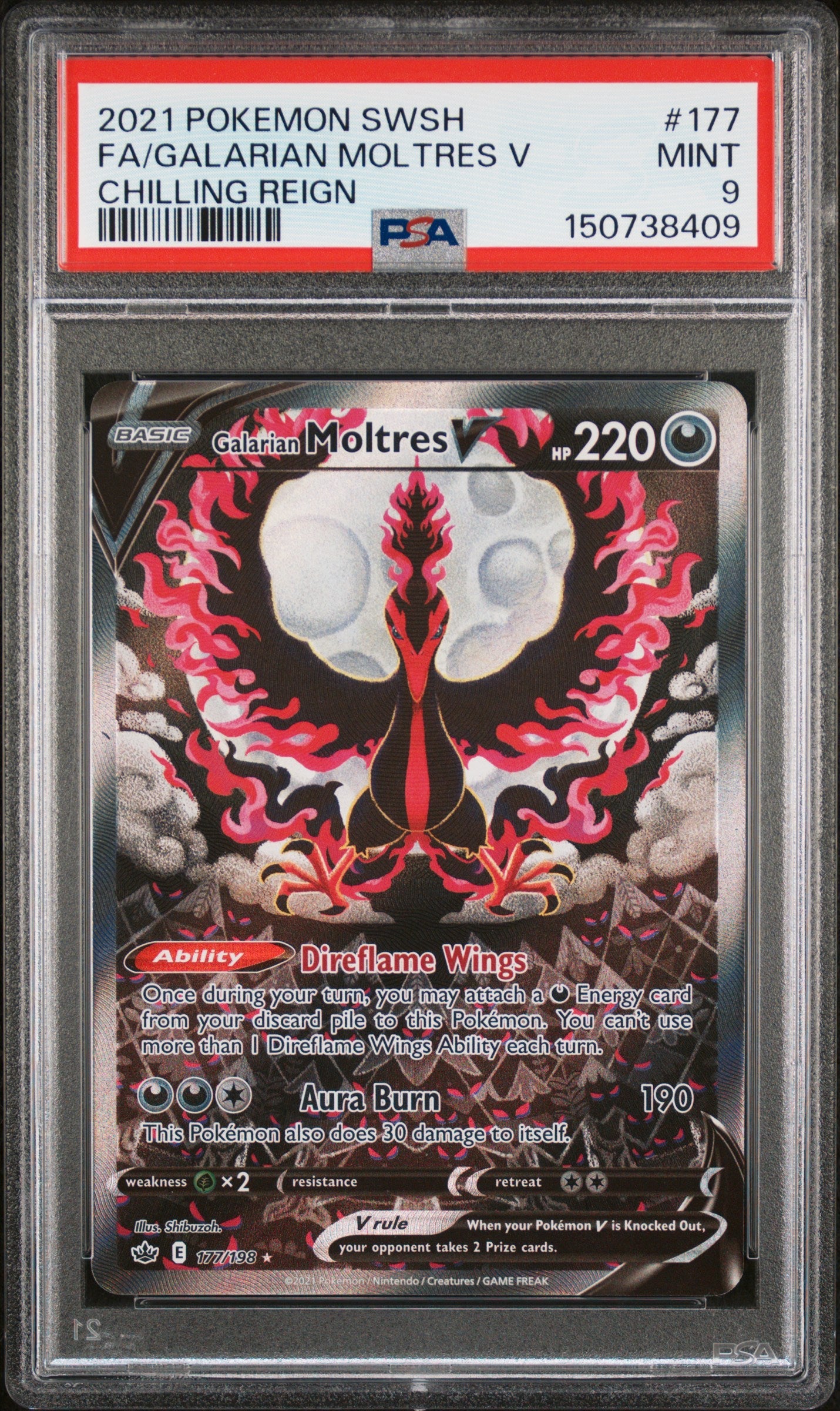 FA/GALARISCHES LAVADOS V SCHAURIGE HERRSCHAFT 2021 POKÉMON SCHWERT & SCHILD SCHAURIGE HERRSCHAFT PSA MINT 9