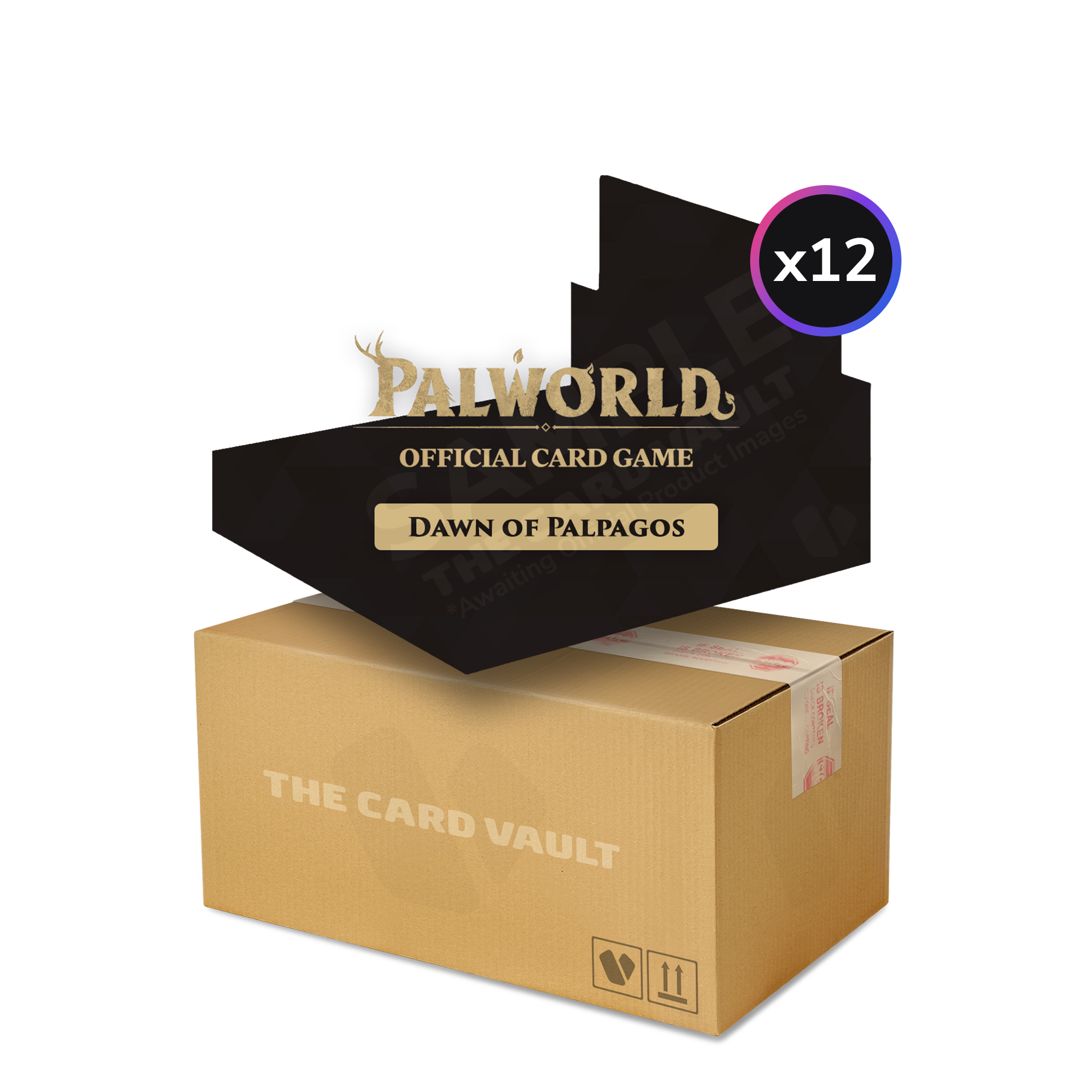 Palworld Official Card Game - Dawn of Palpagos - Display Case (12x Booster Boxes)