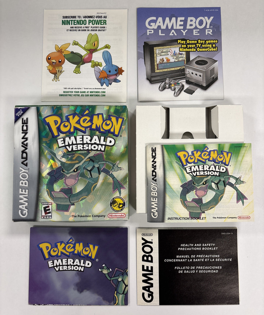 Pokemon Emerald Version - Nintendo Game Boy Advance Box & Manuals Only No Game